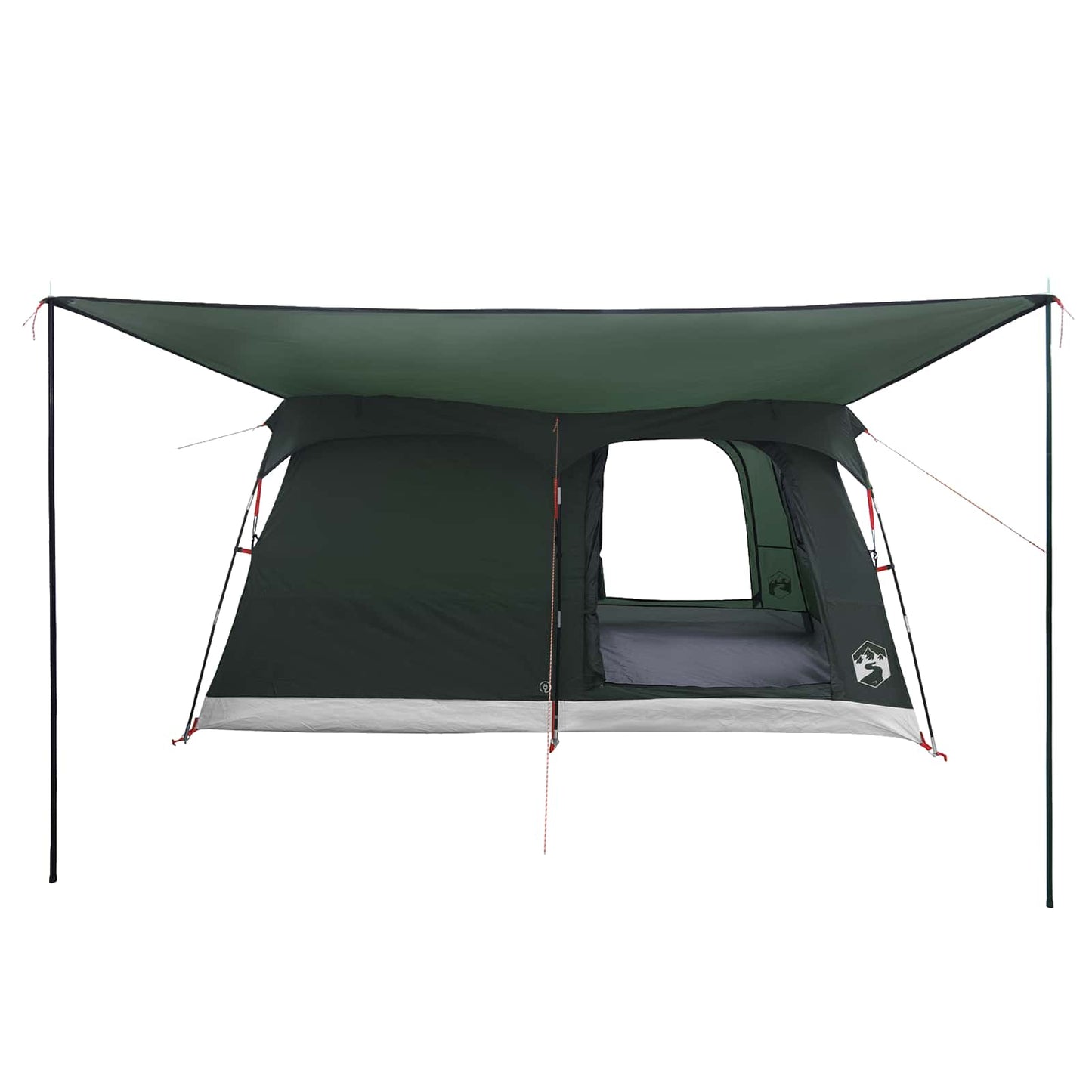 Familietelt med tak Army grønn 320 x 210 x 180 cm Polyester