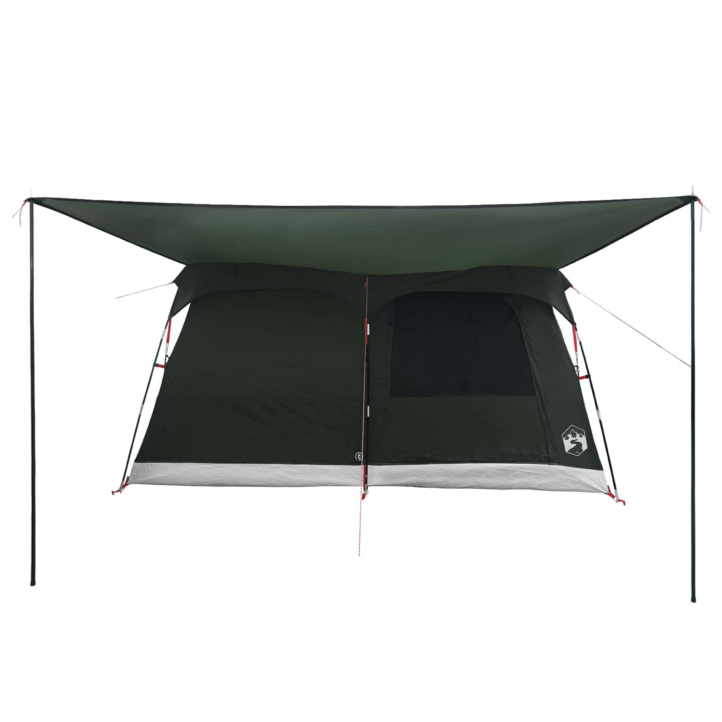 Familietelt med tak Army grønn 320 x 210 x 180 cm Polyester