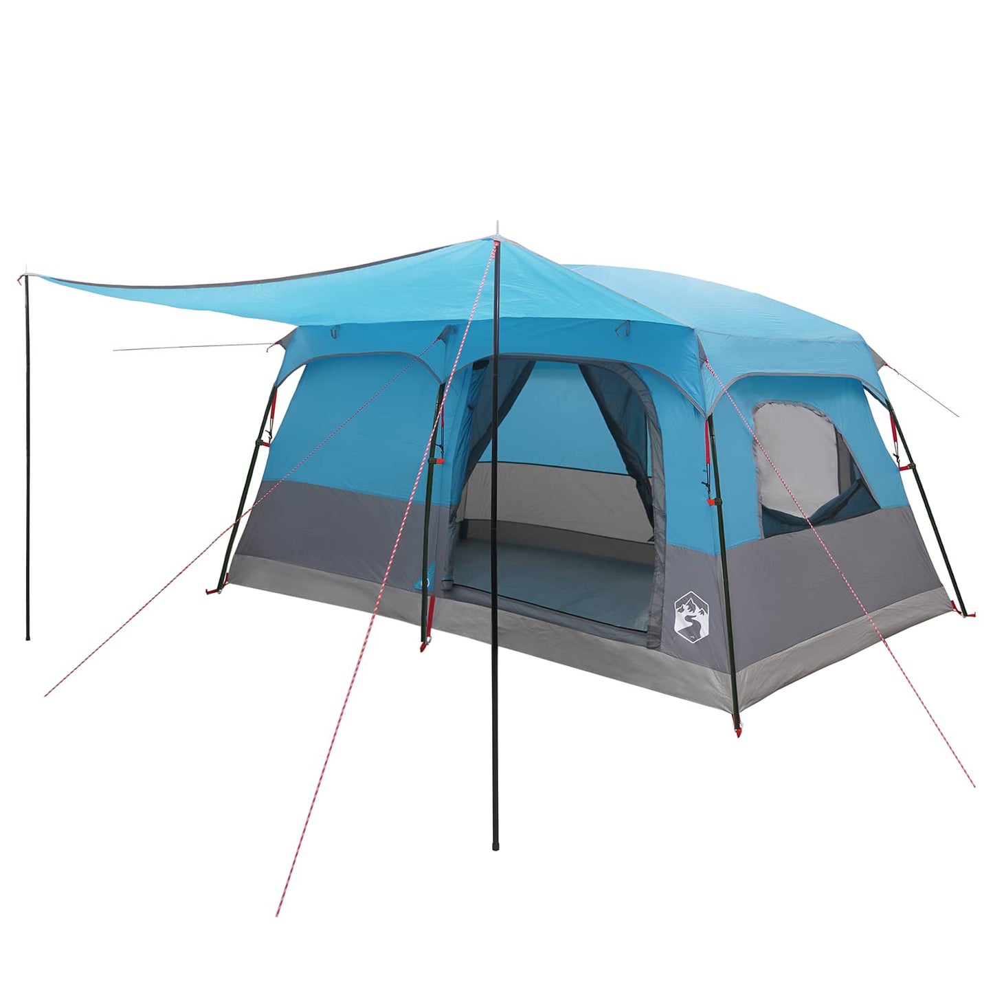 Familietelt med tak Blå 420 x 305 x 200 cm Polyester og stål