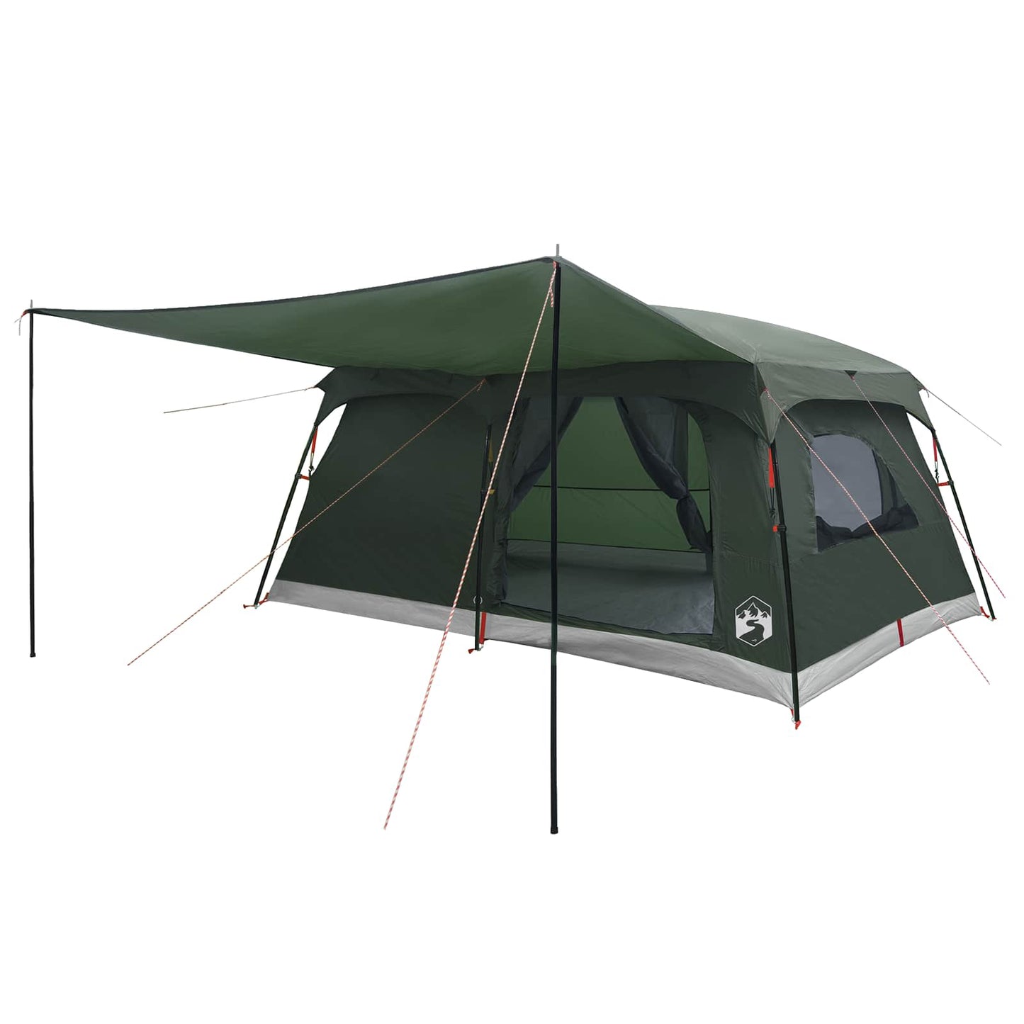 Familietelt Army grønn 500 x 400 x 230 cm Polyester og stål