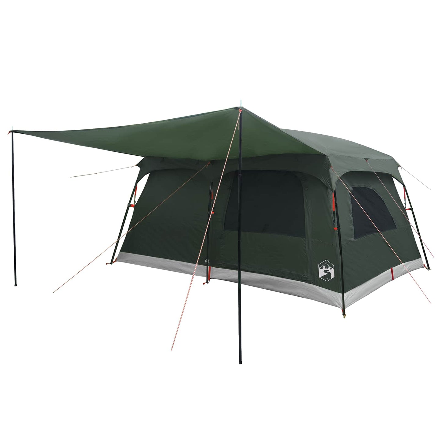Familietelt Army grønn 500 x 400 x 230 cm Polyester og stål