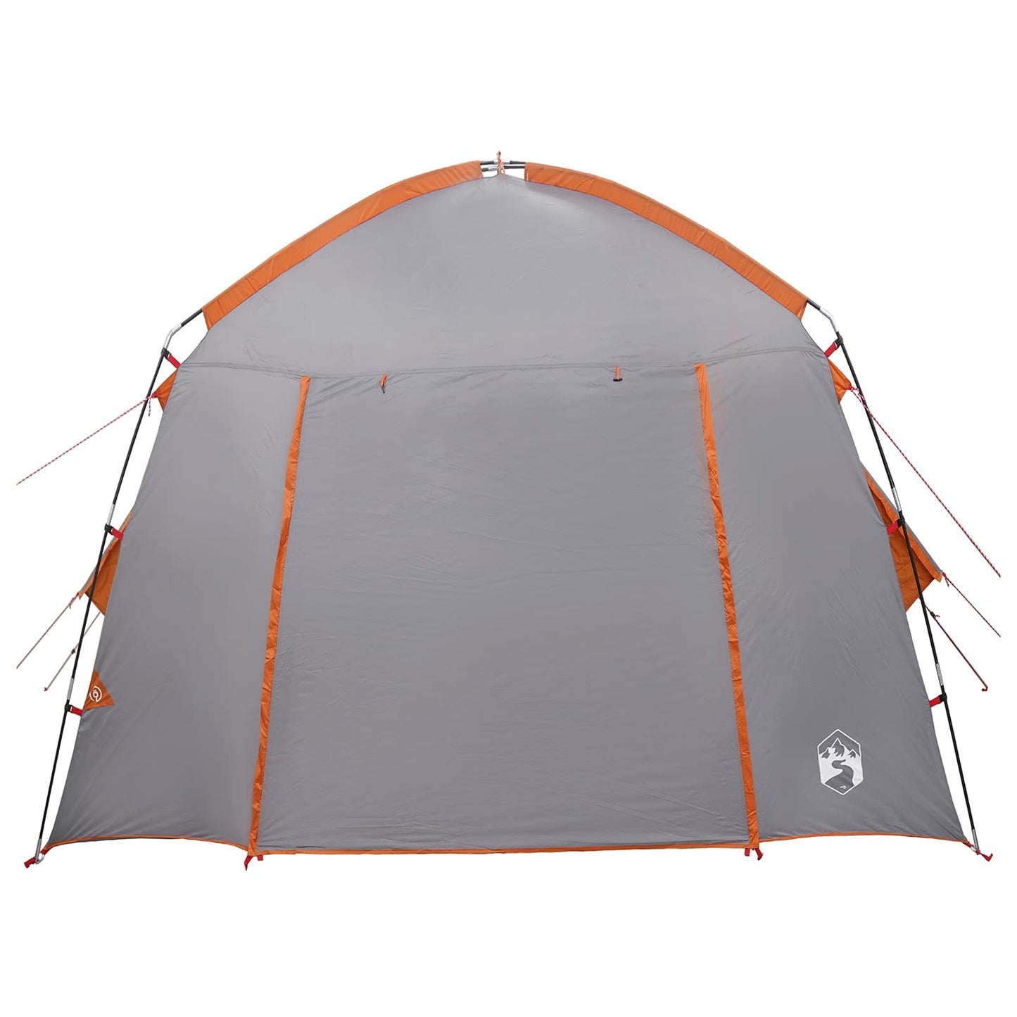 Hyttetelt med tak Grå og Oransje 210 x 210 x 138 cm Polyester