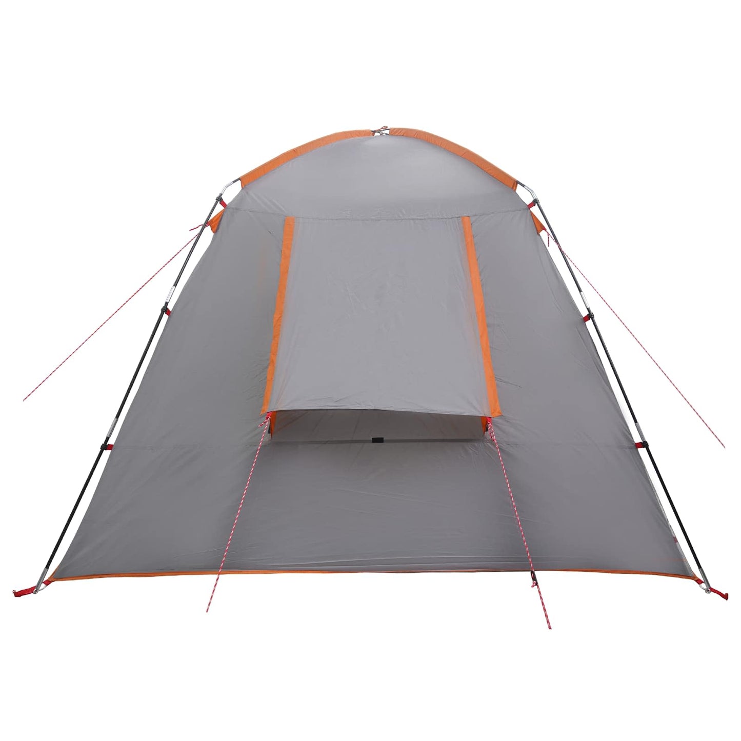 Hyttetelt med tak Grå og Oransje 210 x 210 x 138 cm Polyester