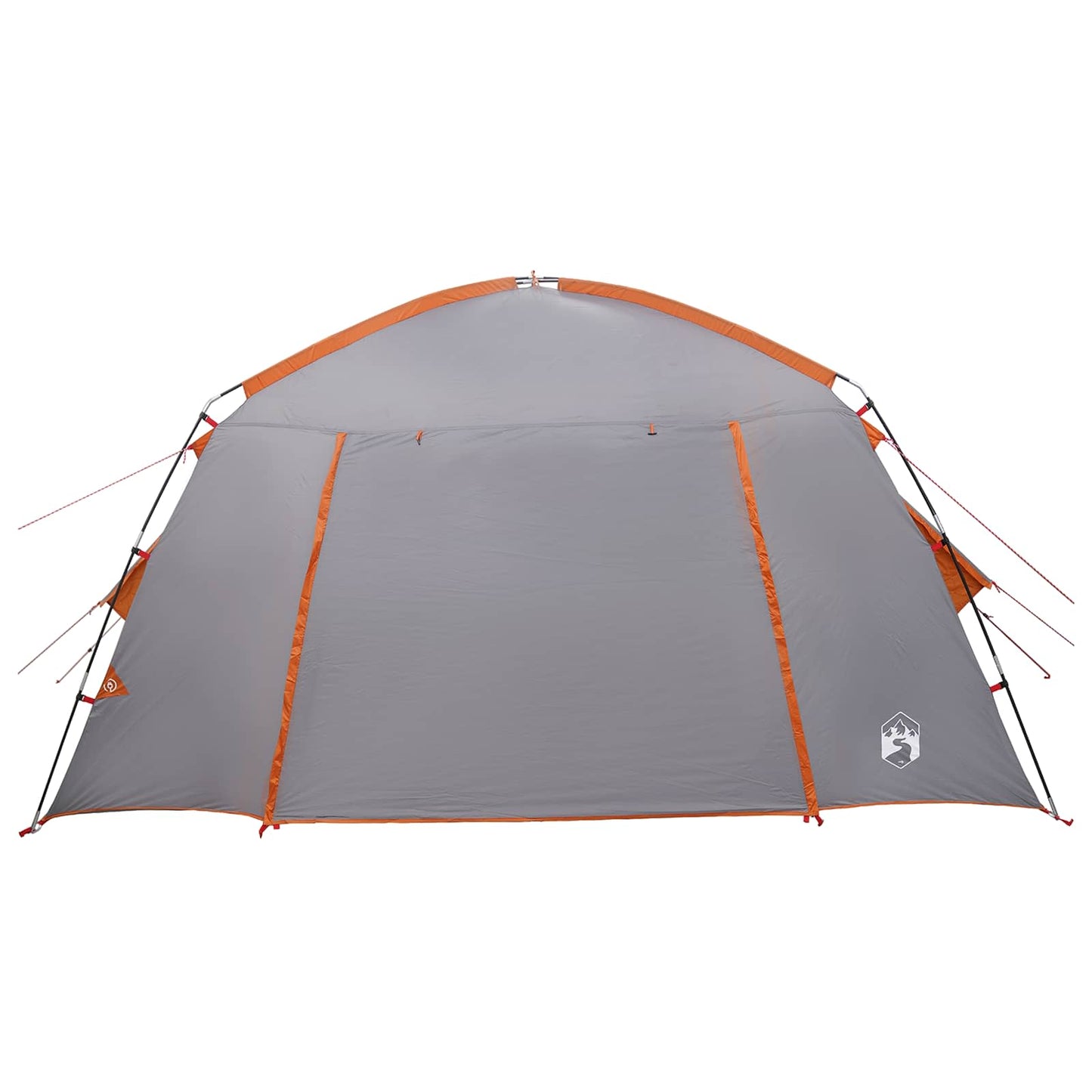 Hyttetelt med tak Grå og Oransje 300 x 210 x 156 cm Polyester