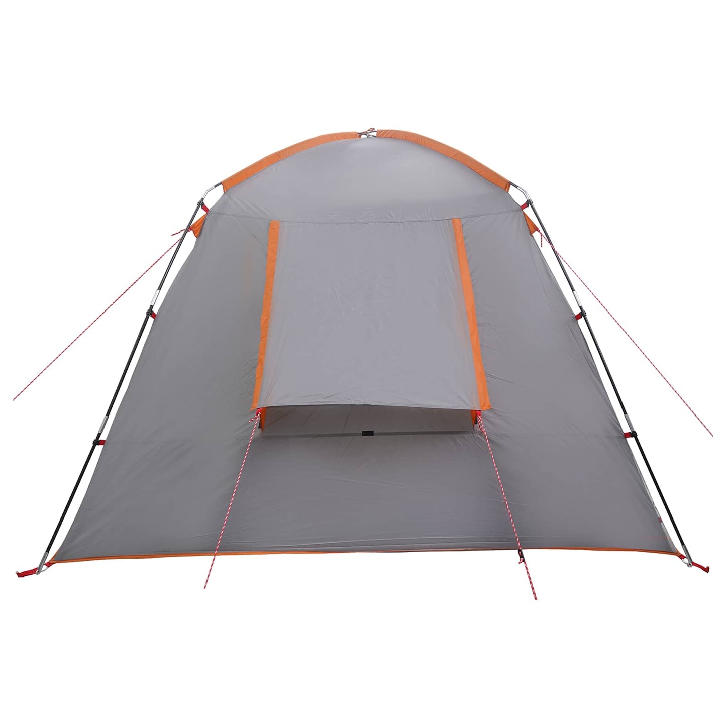 Hyttetelt med tak Grå og Oransje 300 x 210 x 156 cm Polyester