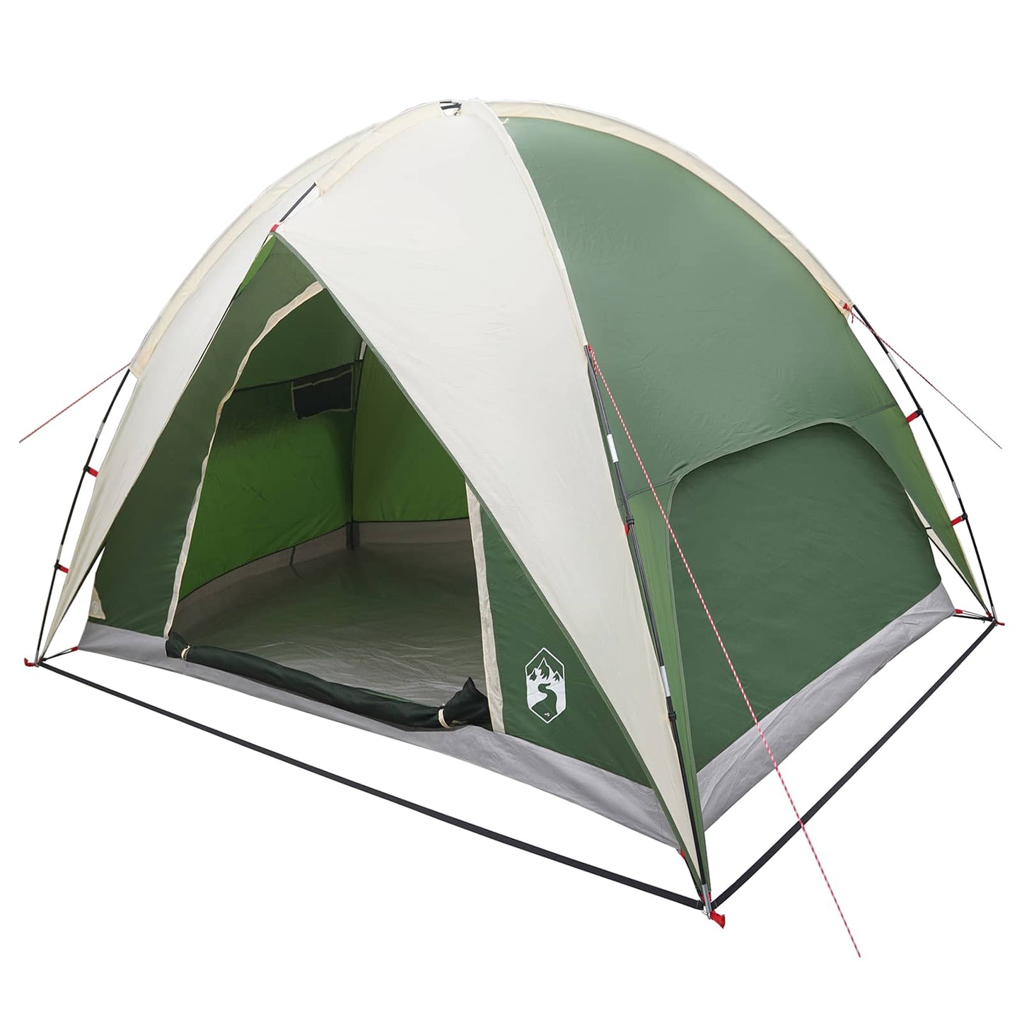 Camping Telt med Regntrekk Vanntett Grønn 245 x 245 x 149 cm