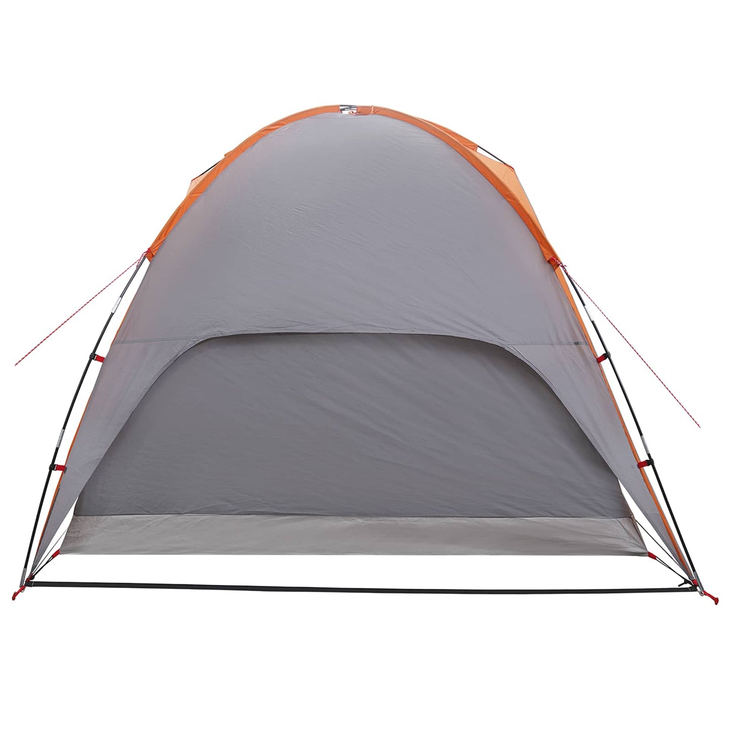 Camping Telt med Regntrekk Vanntett Kuppel Grå og Oransje