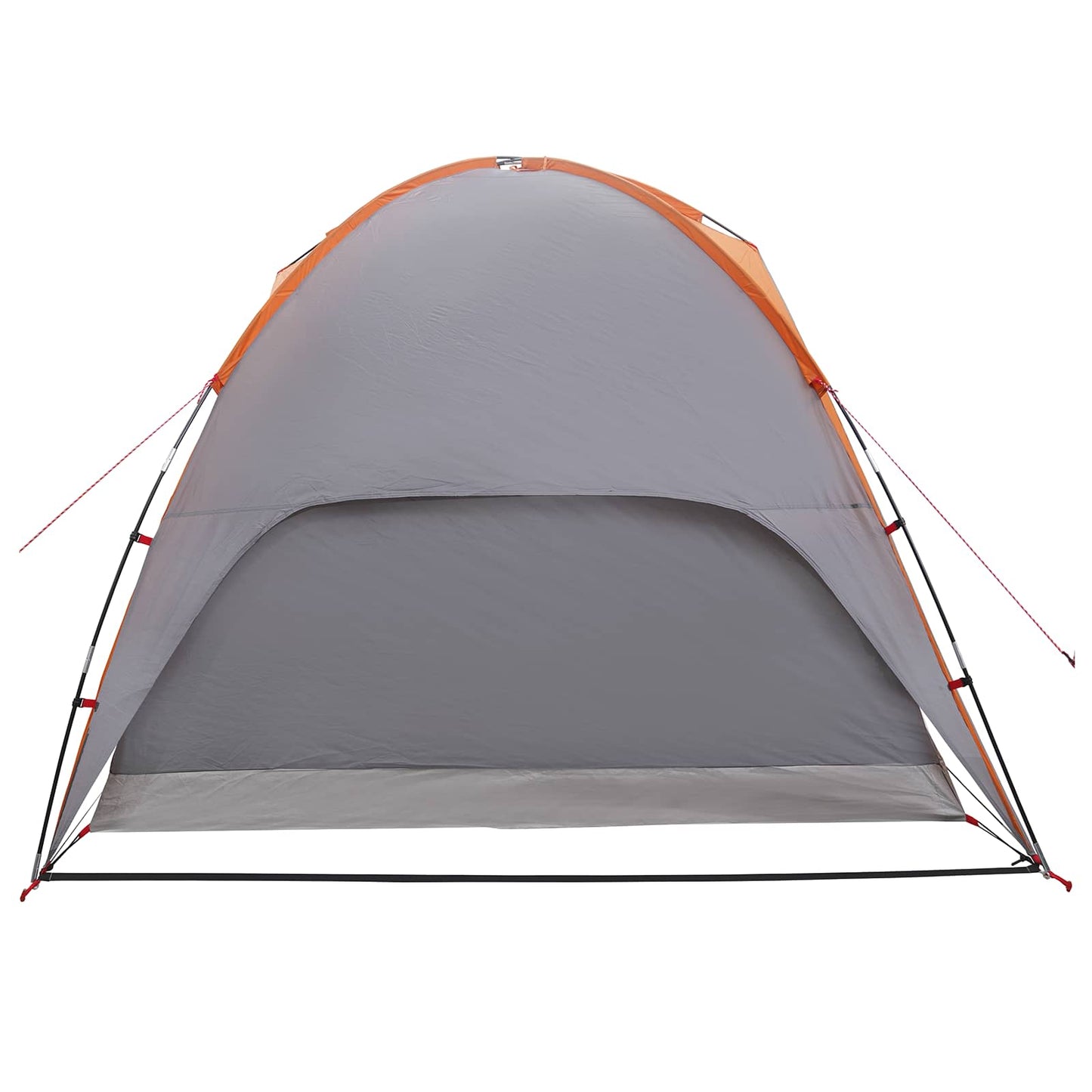 Camping Telt med Regntrekk Vanntett Kuppel Grå og Oransje