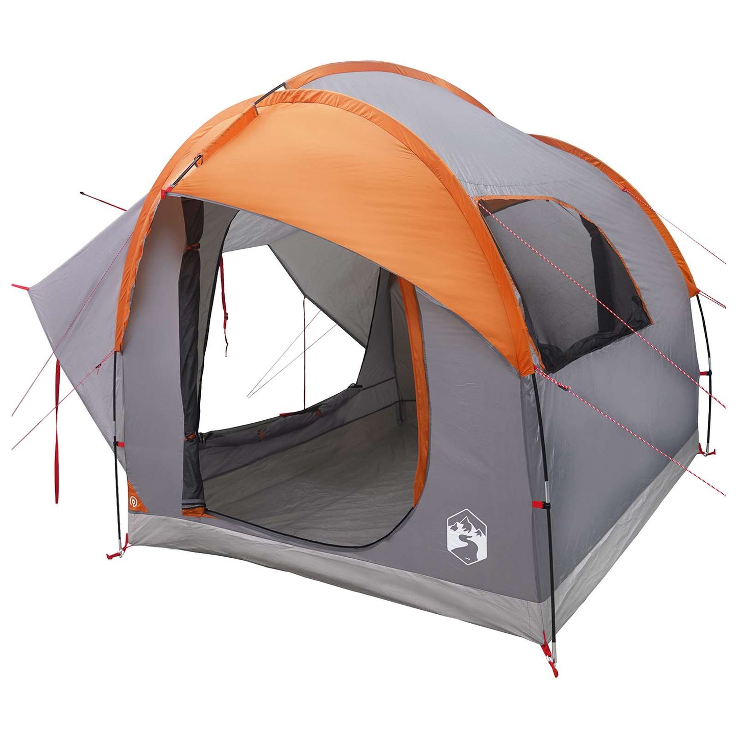 Bil telt Grå og Oransje 239 x 210 x 210 cm Polyester og stål