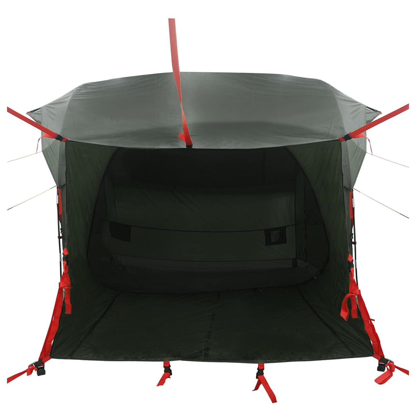 Baksetetelt med regntak Vanntett Army grønn 250 x 250 x 220 cm