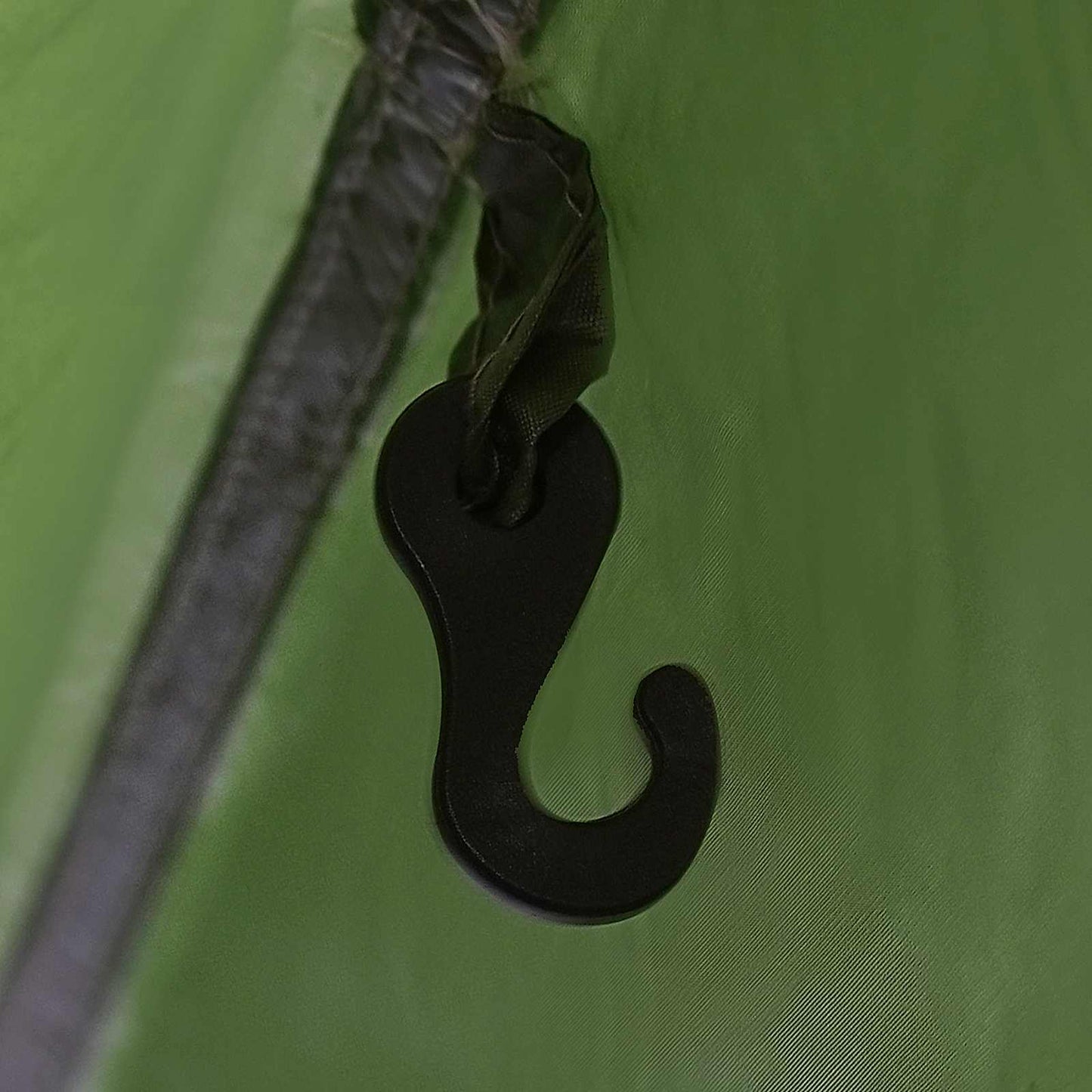 Camping tarp med nettingvegger Grønn 340 x 260 x 220 cm