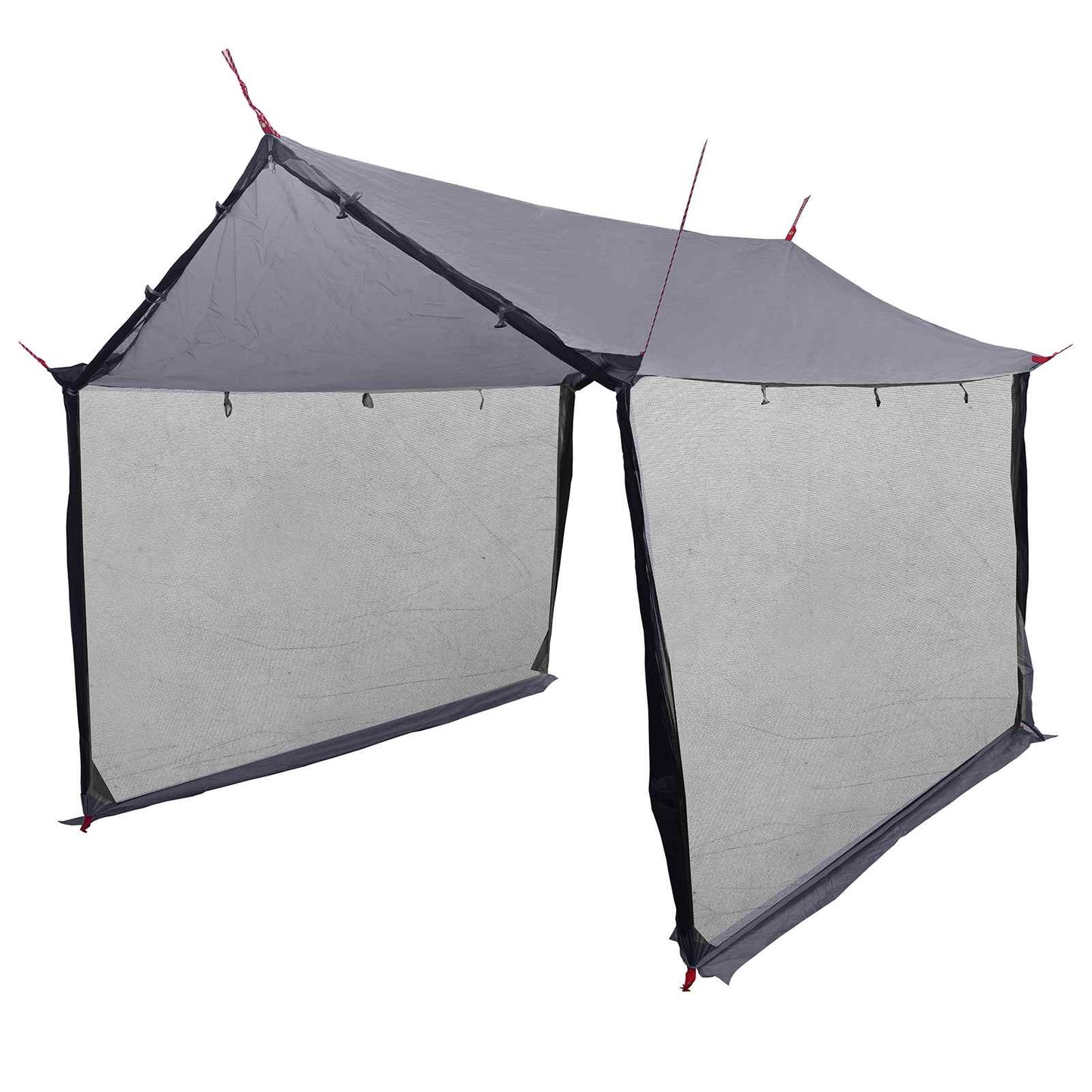 Camping tarp med nettingvegger Grå og Oransje