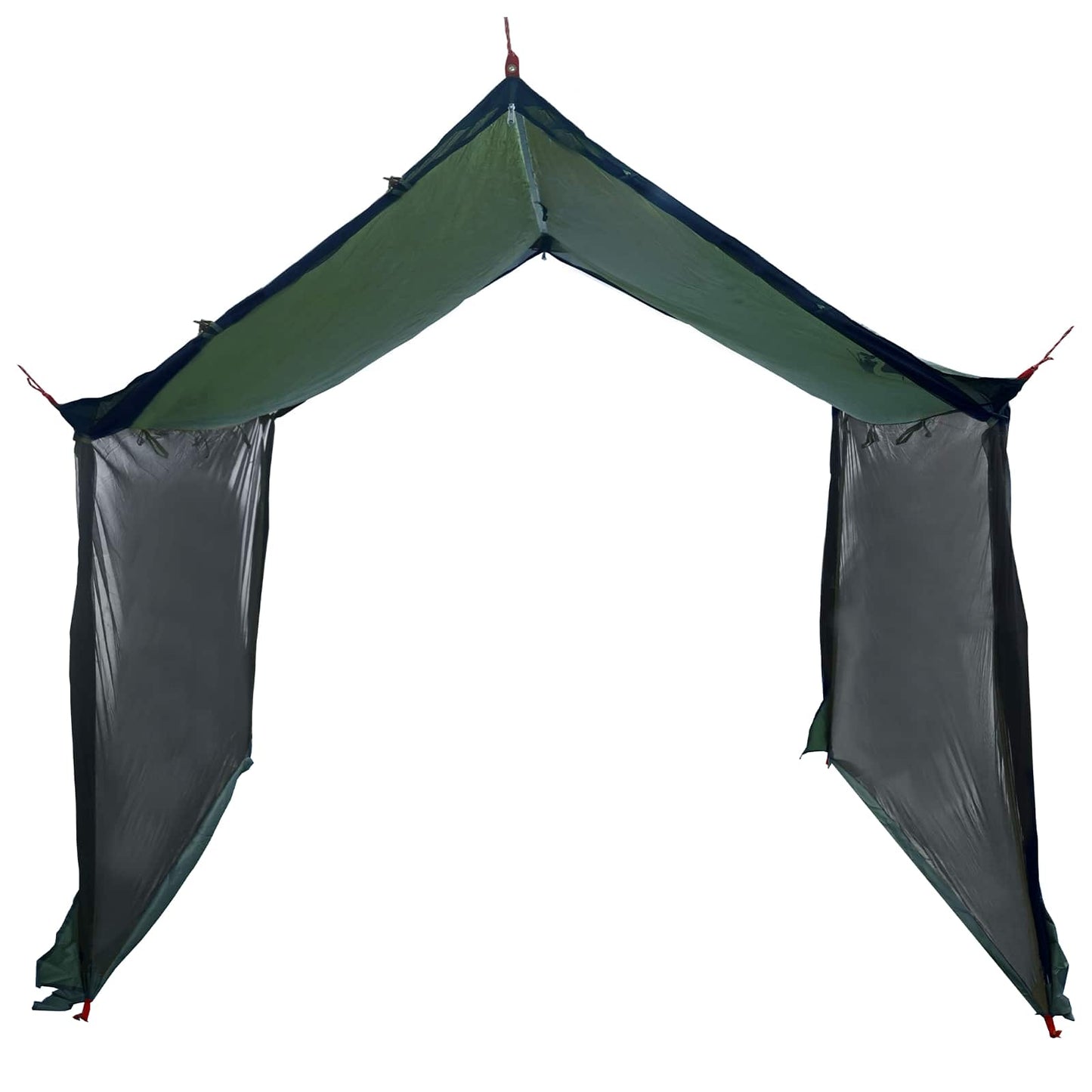 Camping tarp med nettingvegger Army grønn 340 x 260 x 220 cm