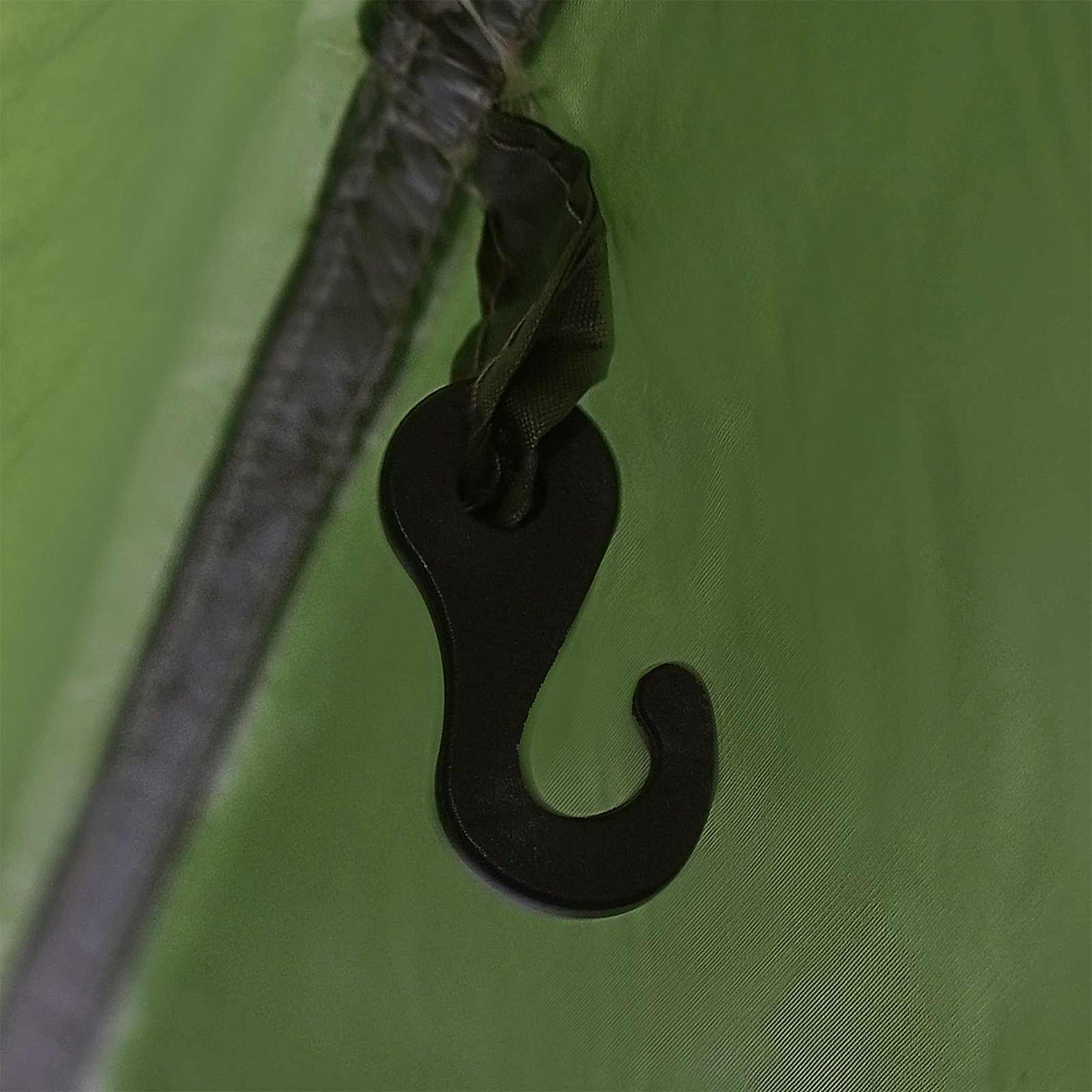 Camping tarp med nettingvegger Grønn 270 x 210 x 210 cm