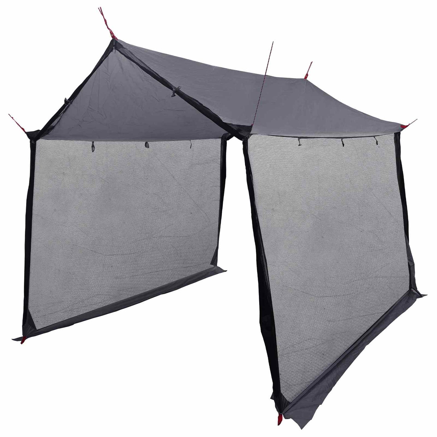 Camping tarp med nettingvegger Grå og Oransje
