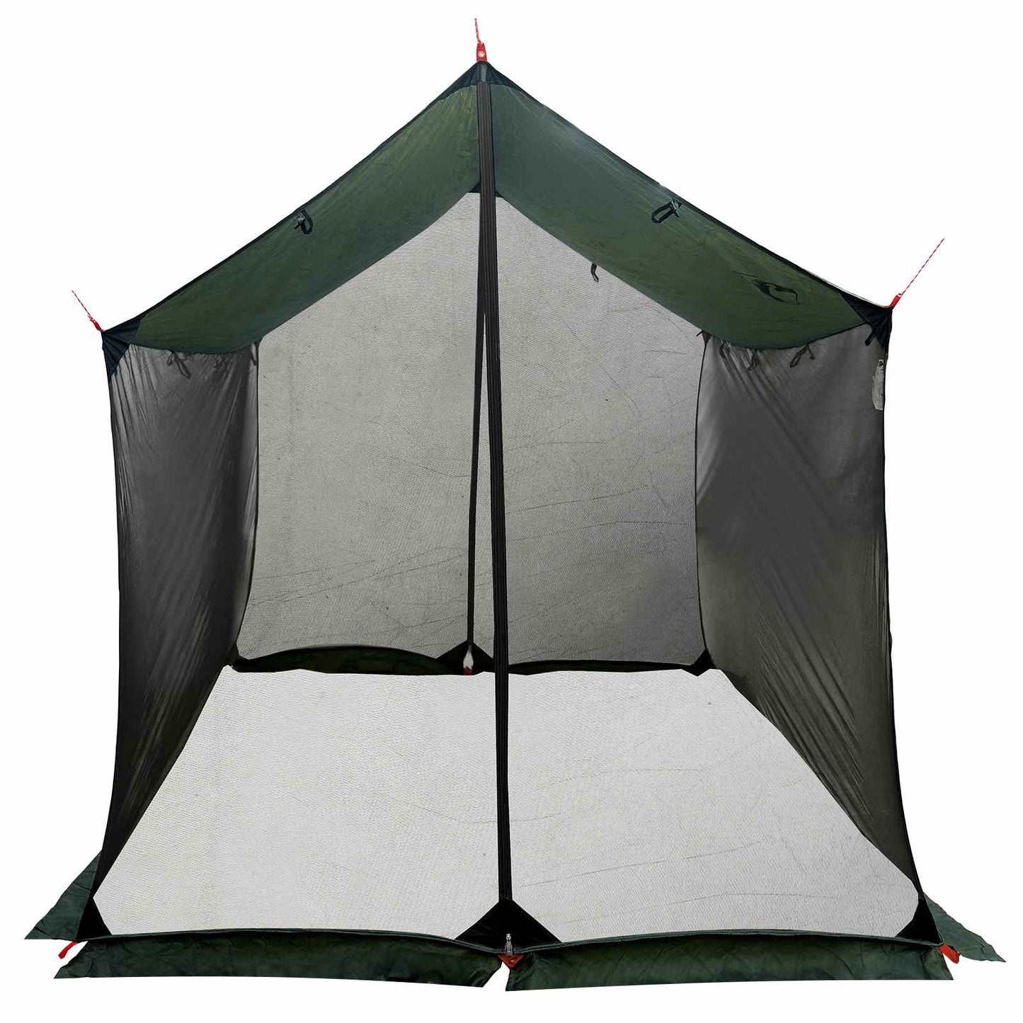 Camping tarp med nettingvegger Army grønn 270 x 210 x 210 cm