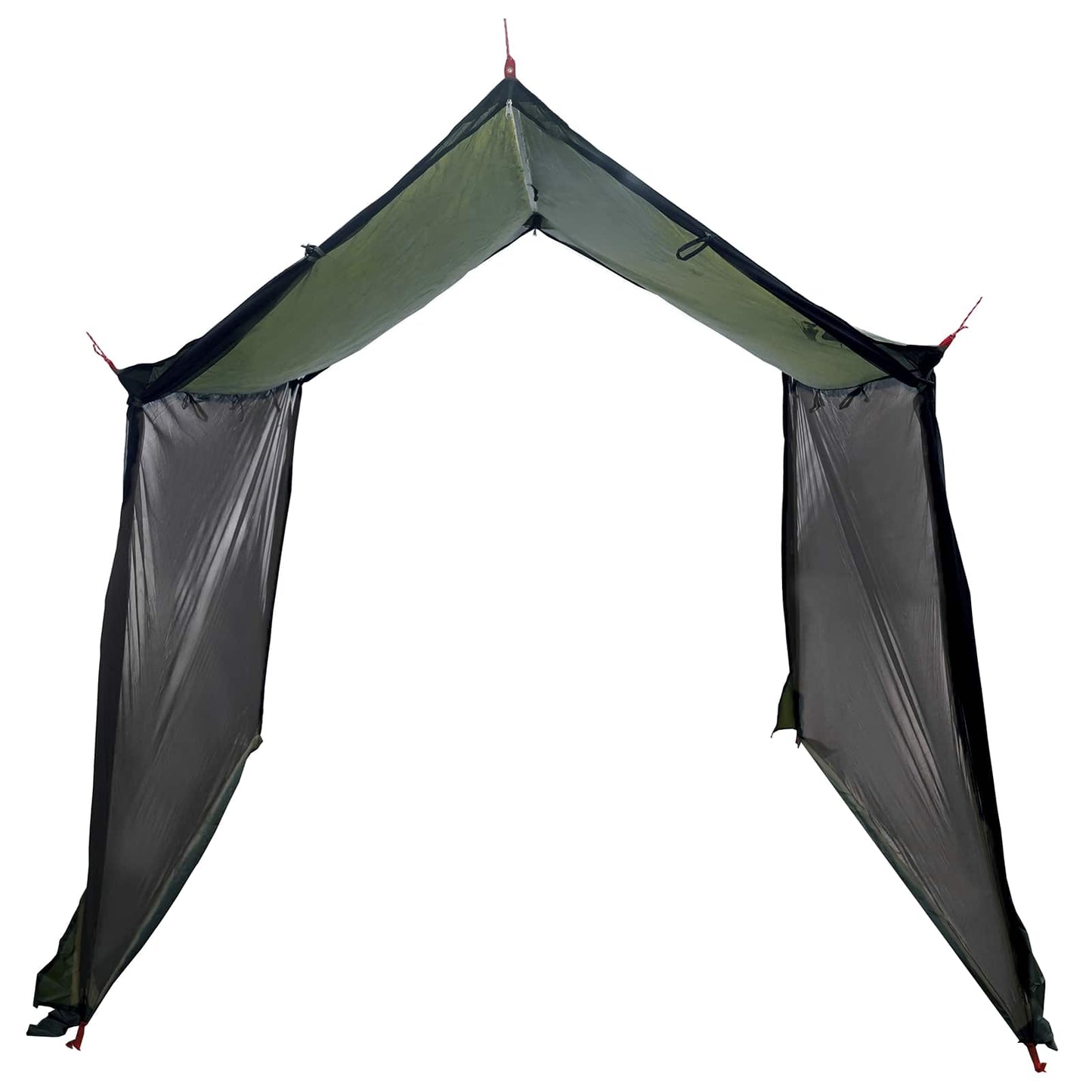 Camping tarp med nettingvegger Army grønn 270 x 210 x 210 cm