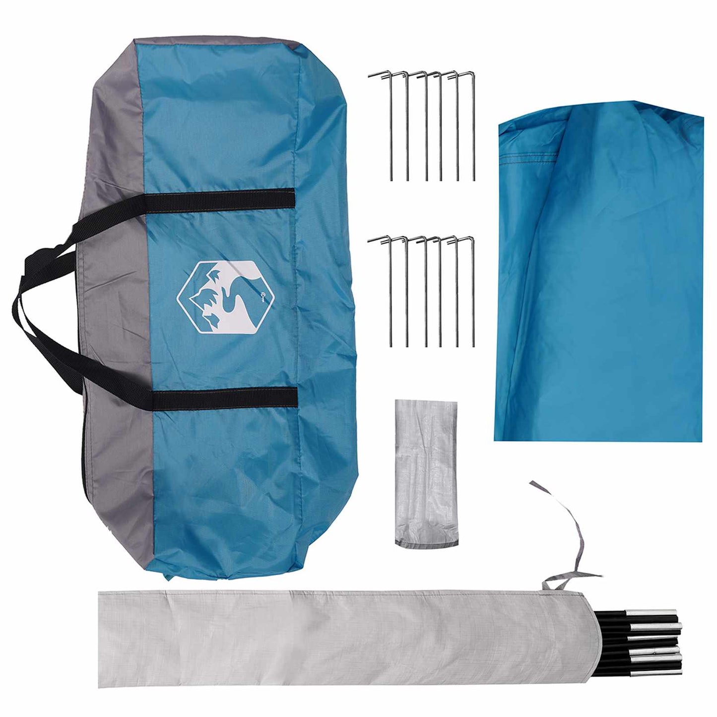 Camping tarp vanntett Blå 550 x 400 x 230 cm