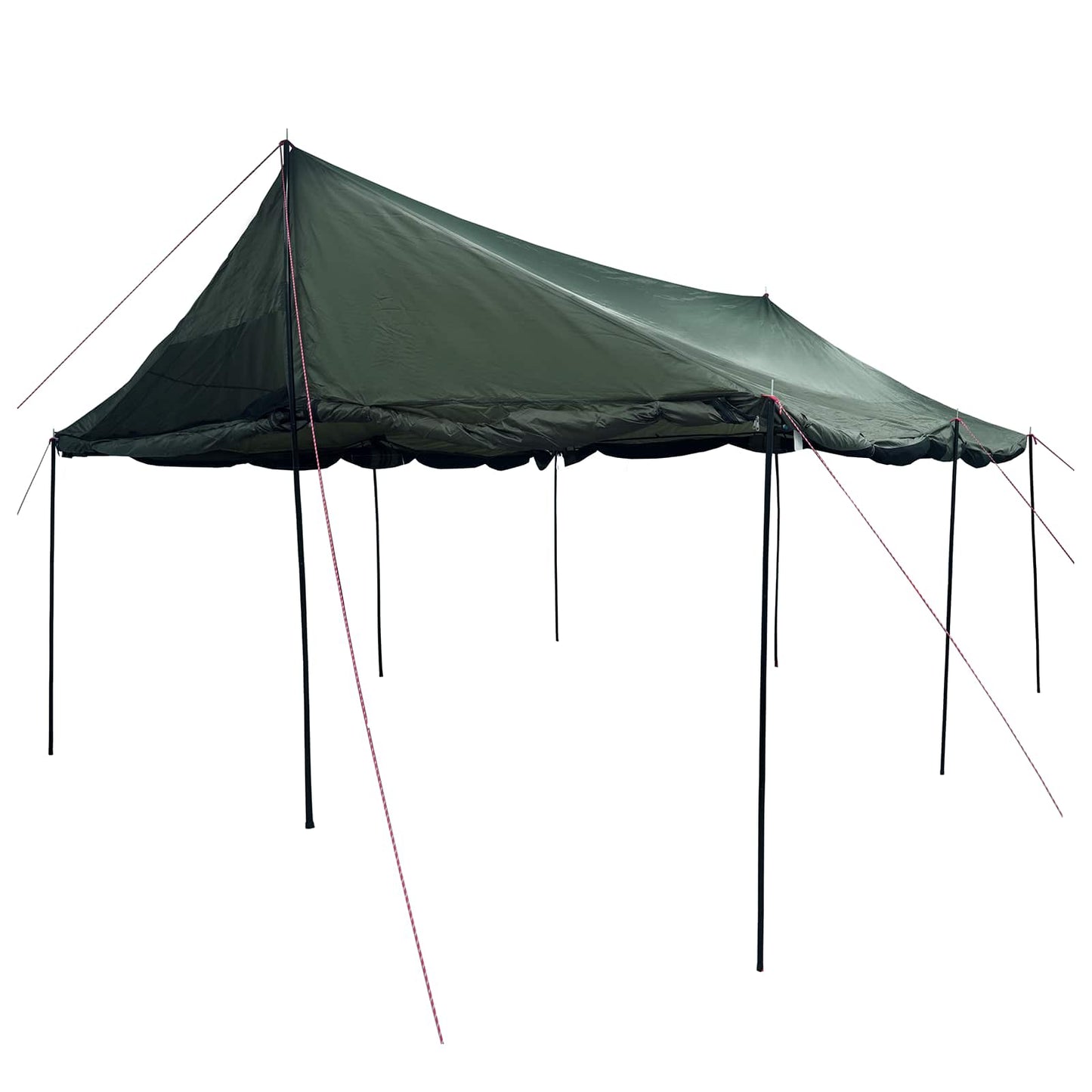 Familietelt Army grønn 450 x 400 x 265 cm Polyester og stål