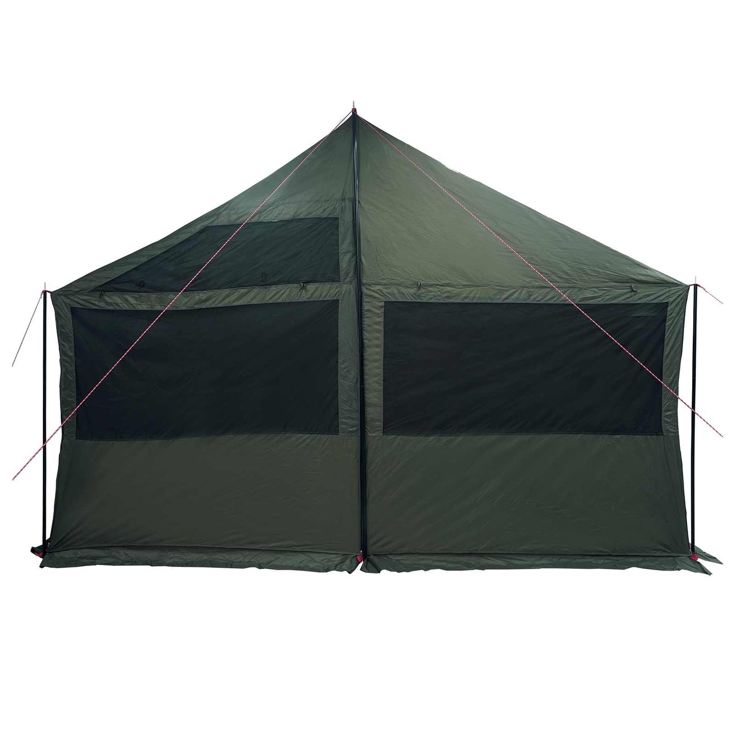 Familietelt Army grønn 450 x 400 x 265 cm Polyester og stål
