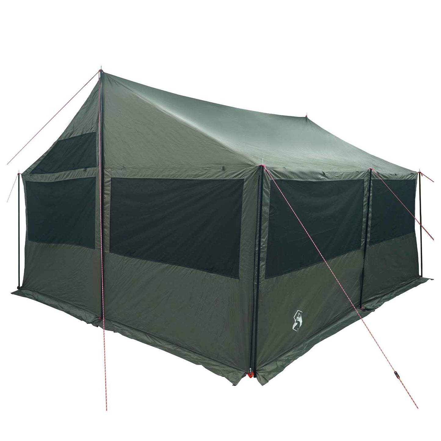 Familietelt Army grønn 600 x 400 x 268 cm Polyester og stål