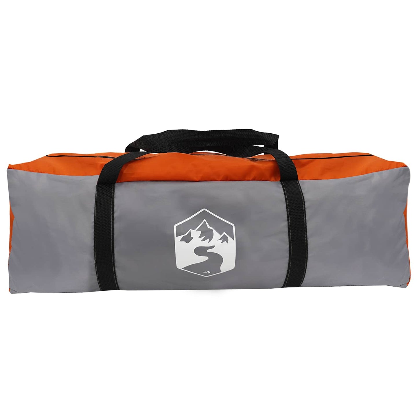 Partytelt Grå og Oransje 400 x 400 x 320 cm Polyester og stål