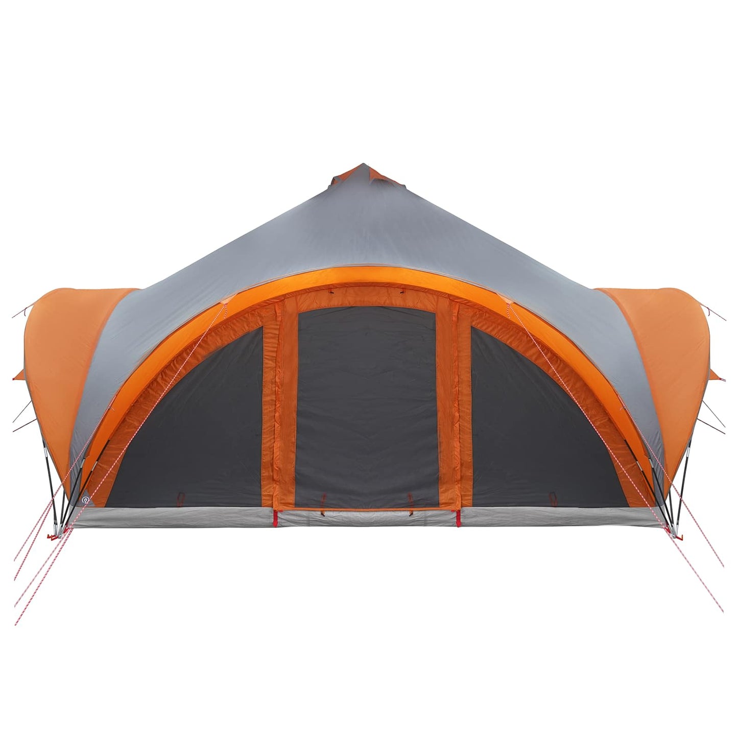 Tipi telt med tak Grå og Oransje 18 personer Polyester og stål