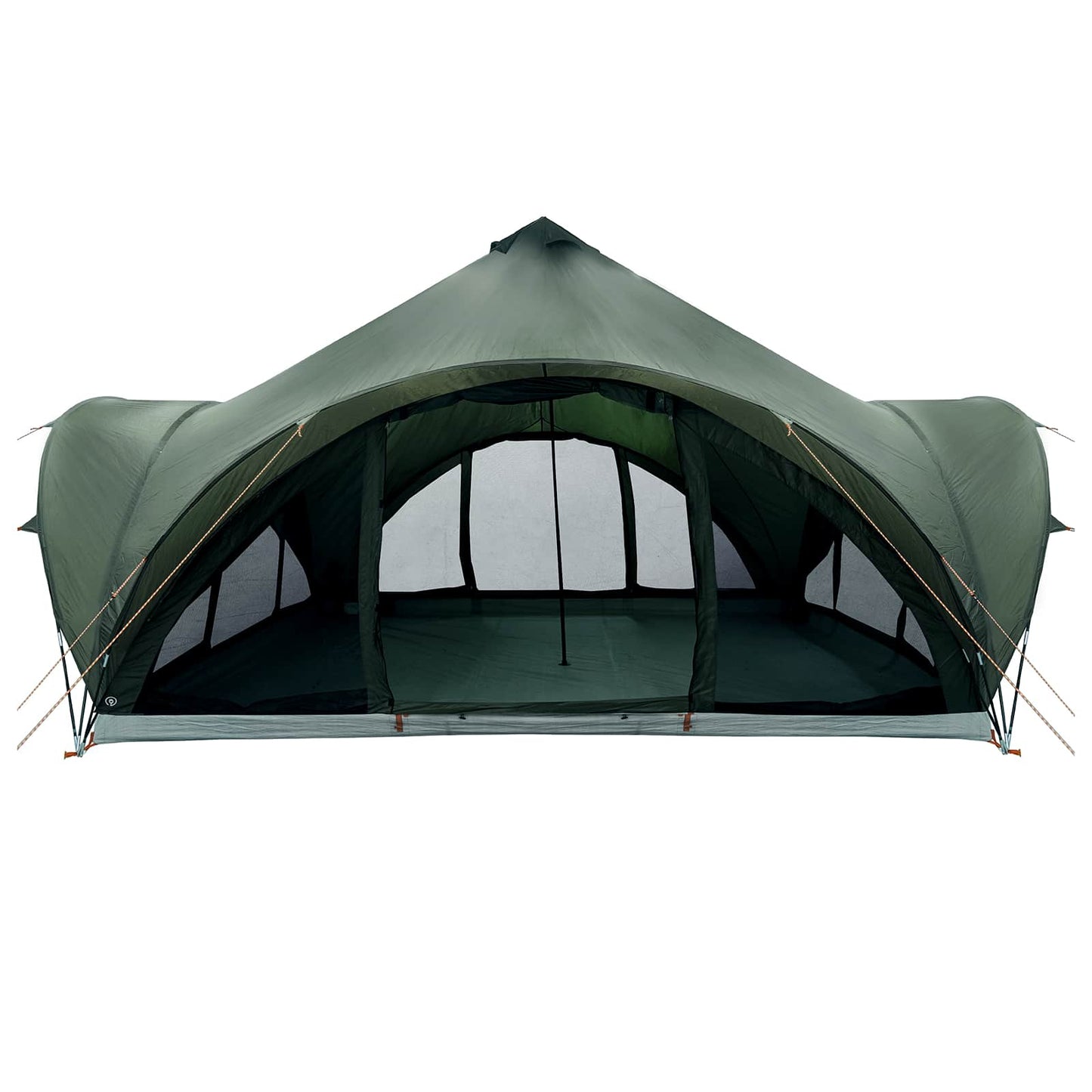 Tipi telt med tak Army grønn 18 personer Polyester og stål
