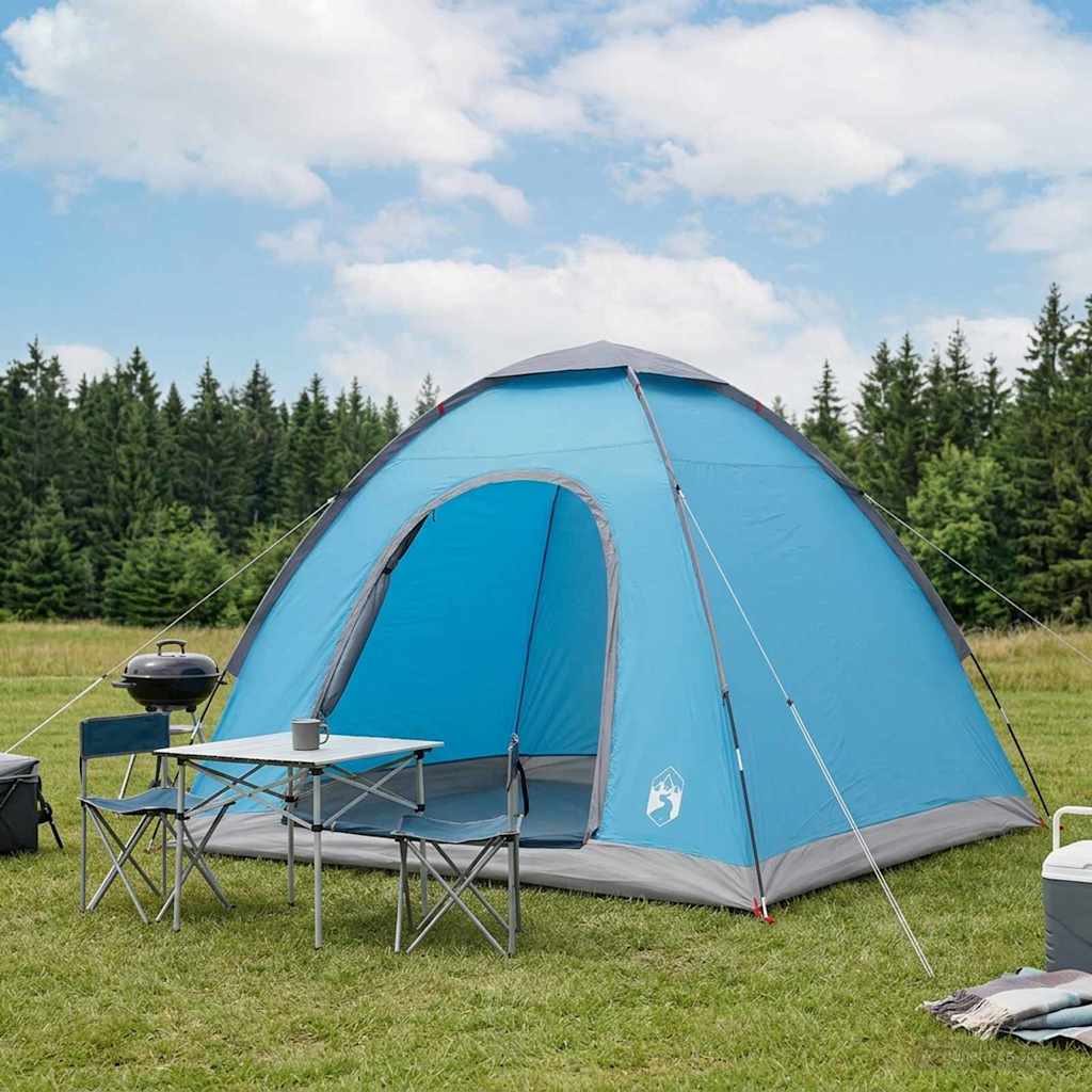 Camping Telt med tak med luftventil Blå 190 x 140 x 105 cm