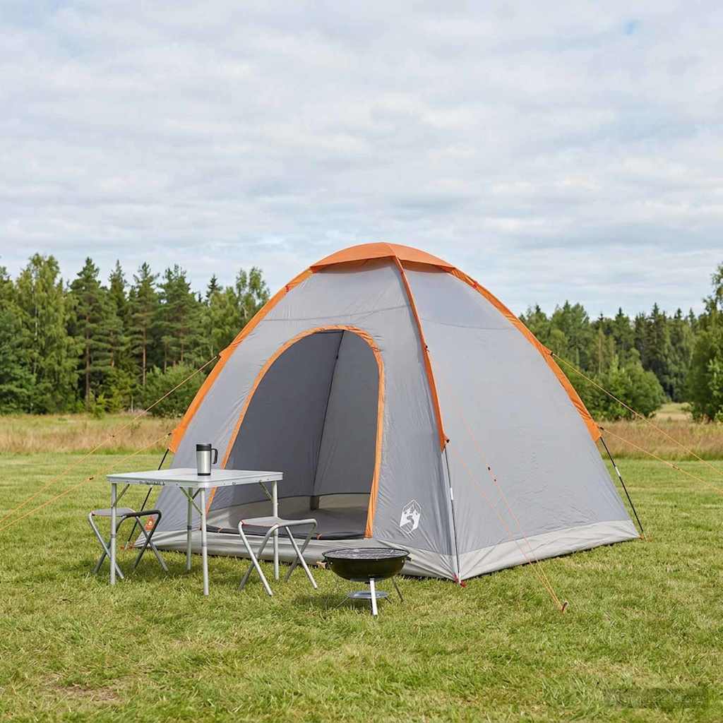Camping Telt med tak Grå og Oransje 190 x 140 x 105 cm