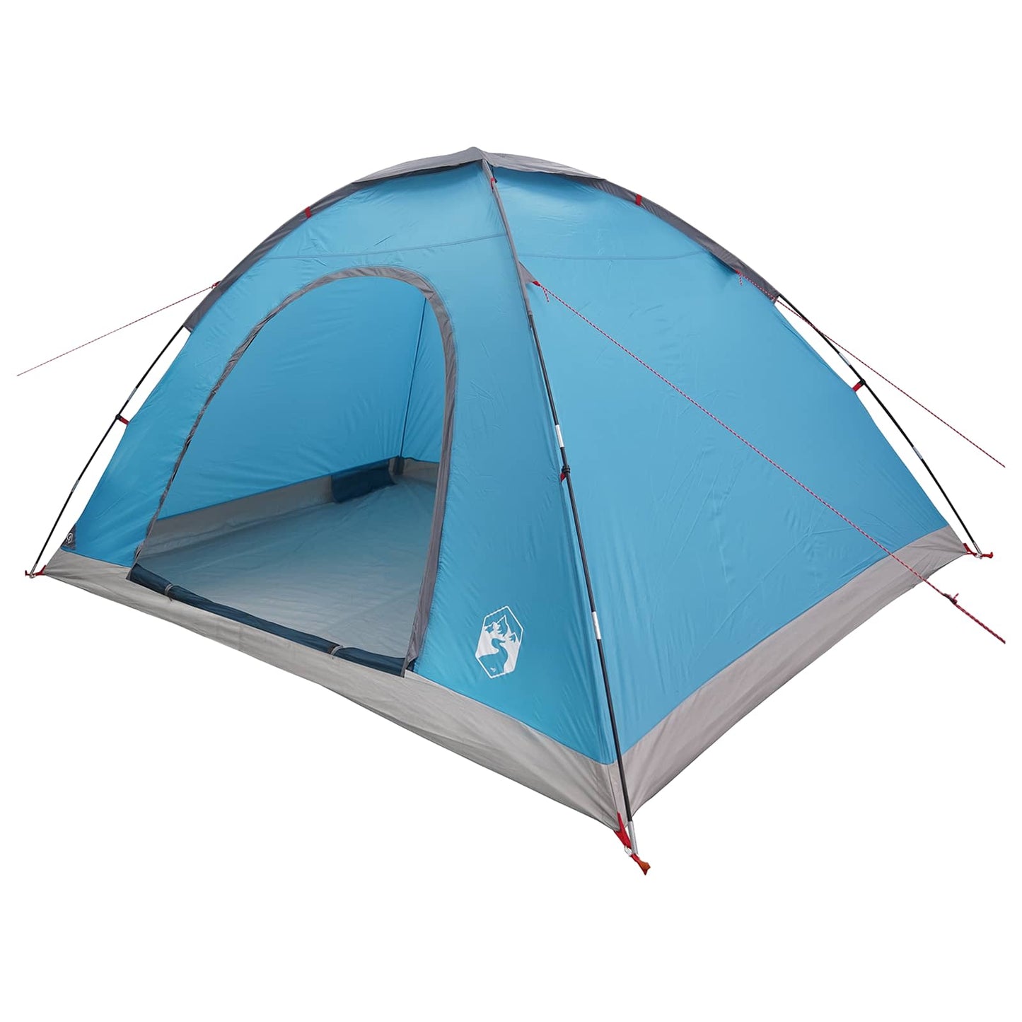 Camping Telt med tak med luftventil Blå 335 x 275 x 180 cm