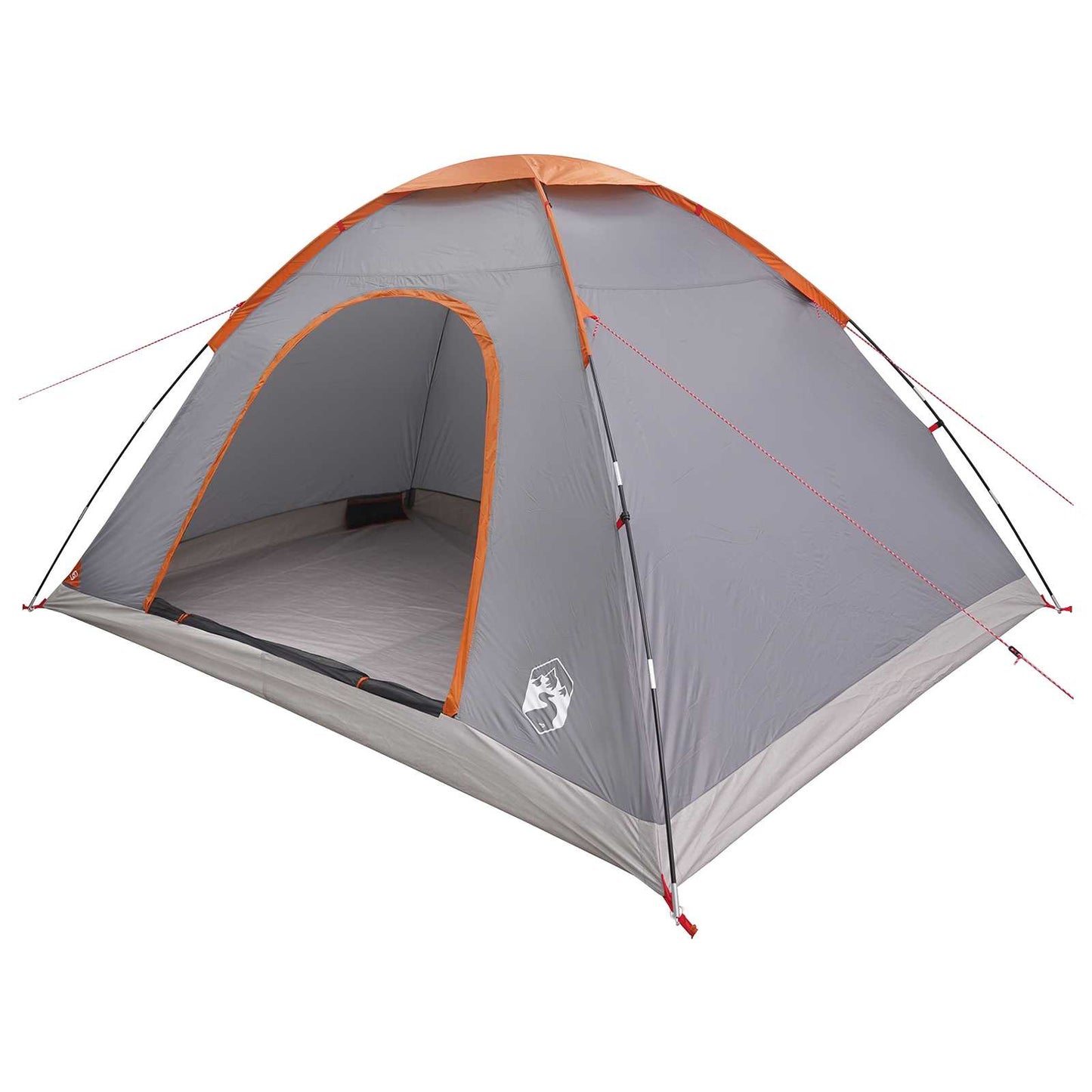 Camping Telt med tak Grå og Oransje 335 x 275 x 180 cm
