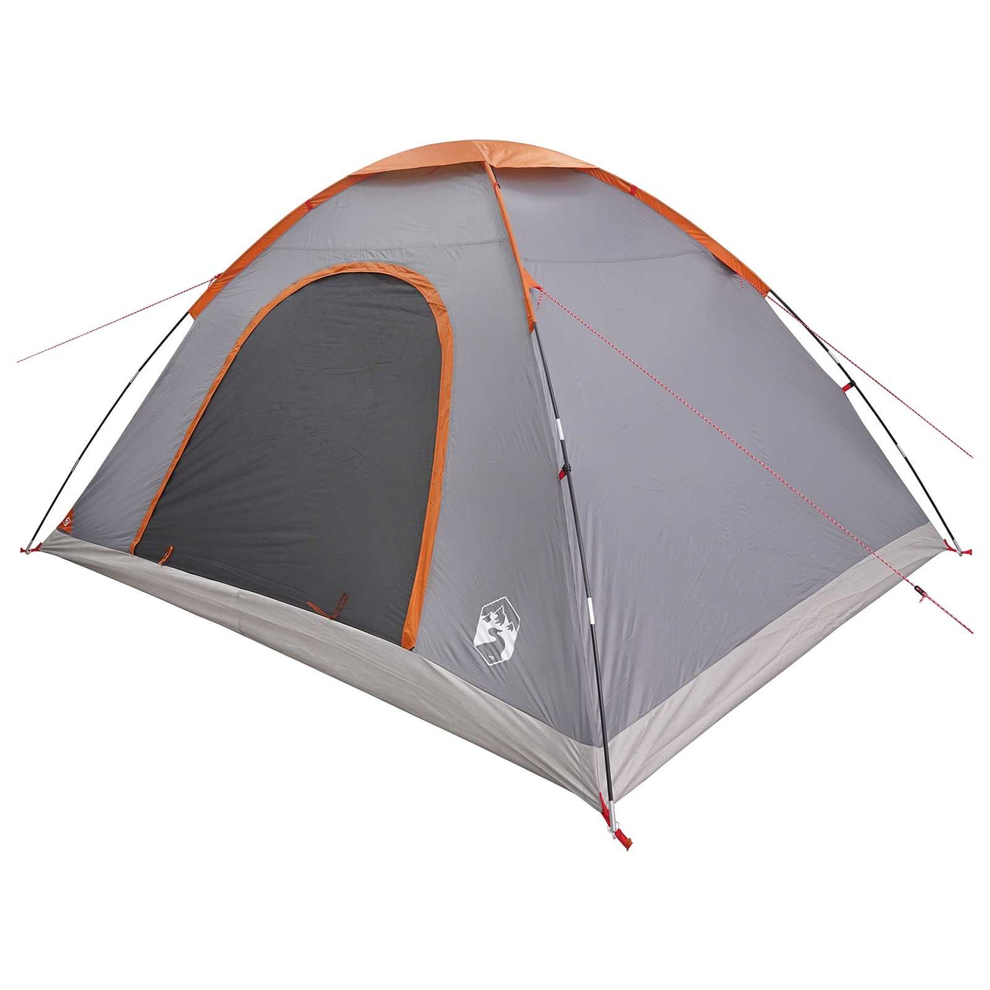Camping Telt med tak Grå og Oransje 335 x 275 x 180 cm