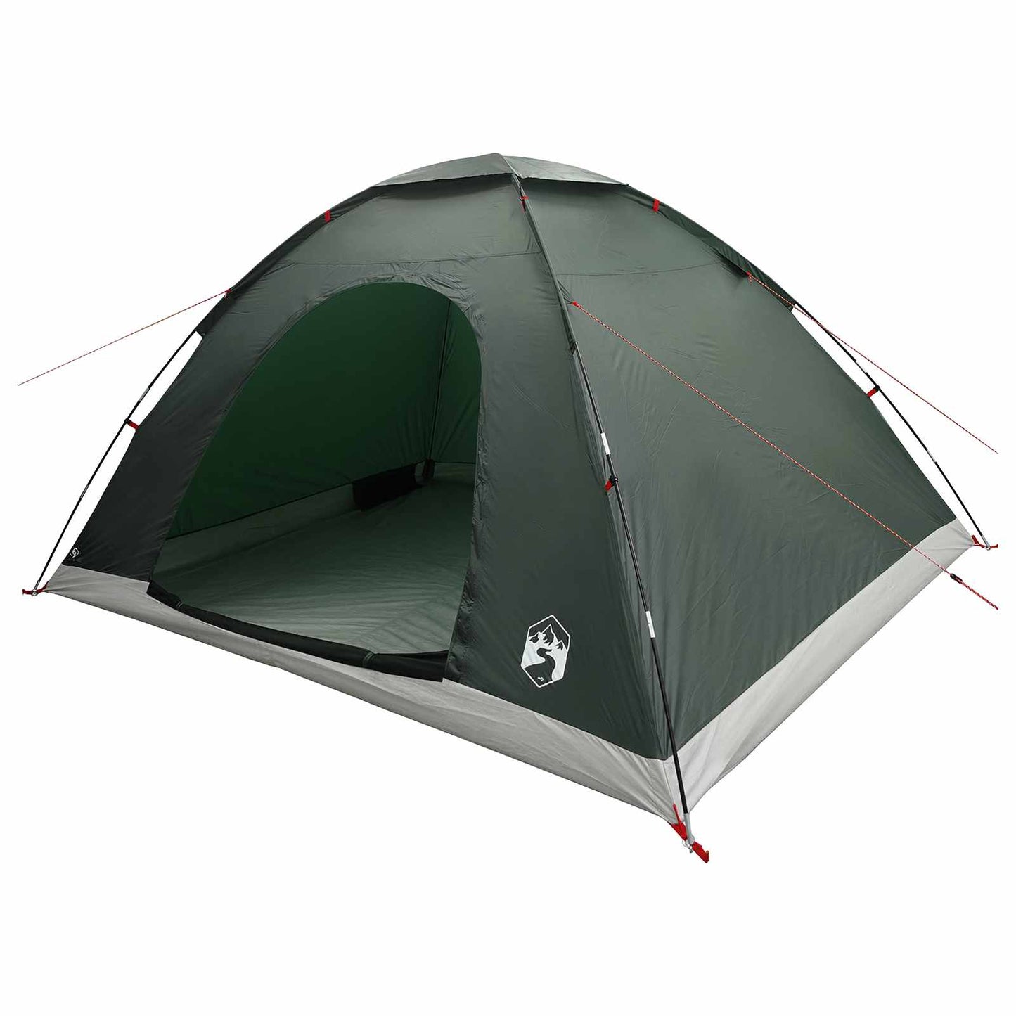 Camping Telt med tak Army grønn 335 x 275 x 180 cm