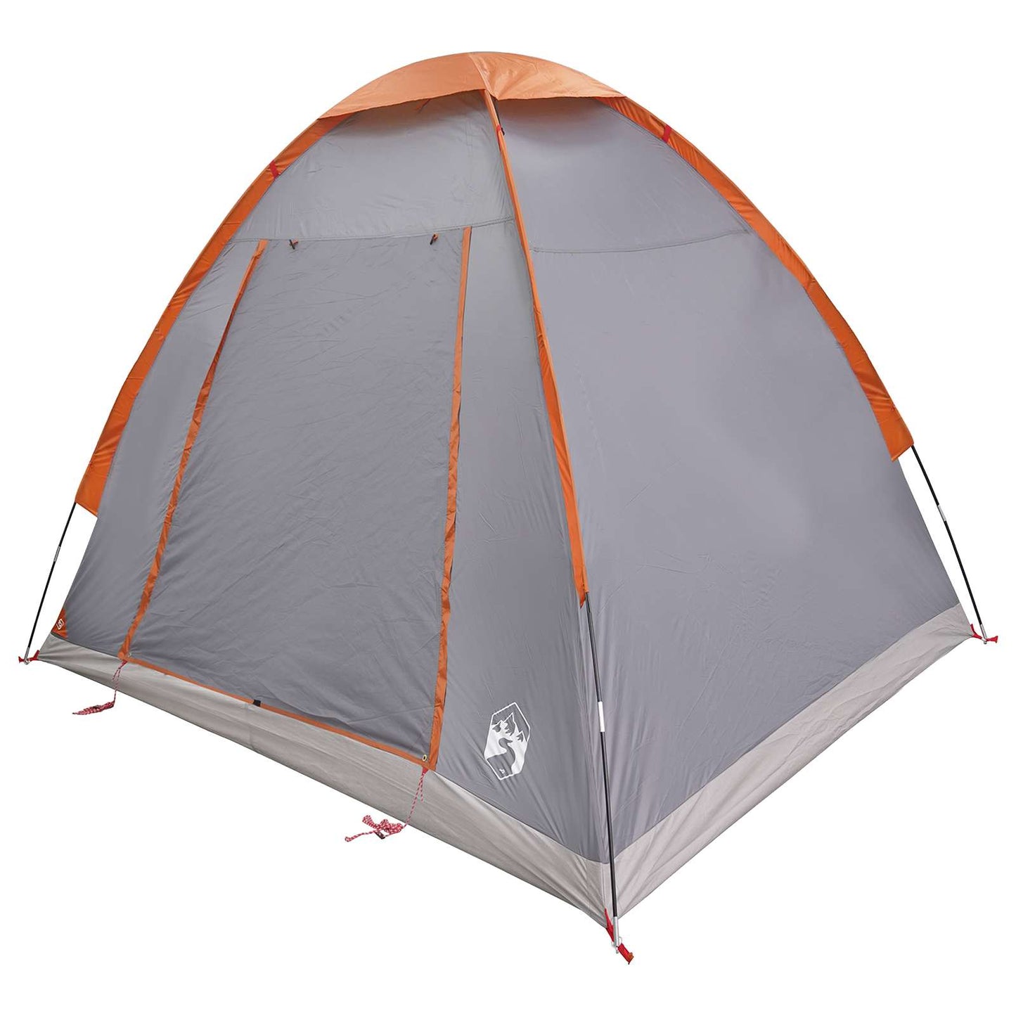 Camping Telt Grå og Oransje 2-personers Polyester og stål