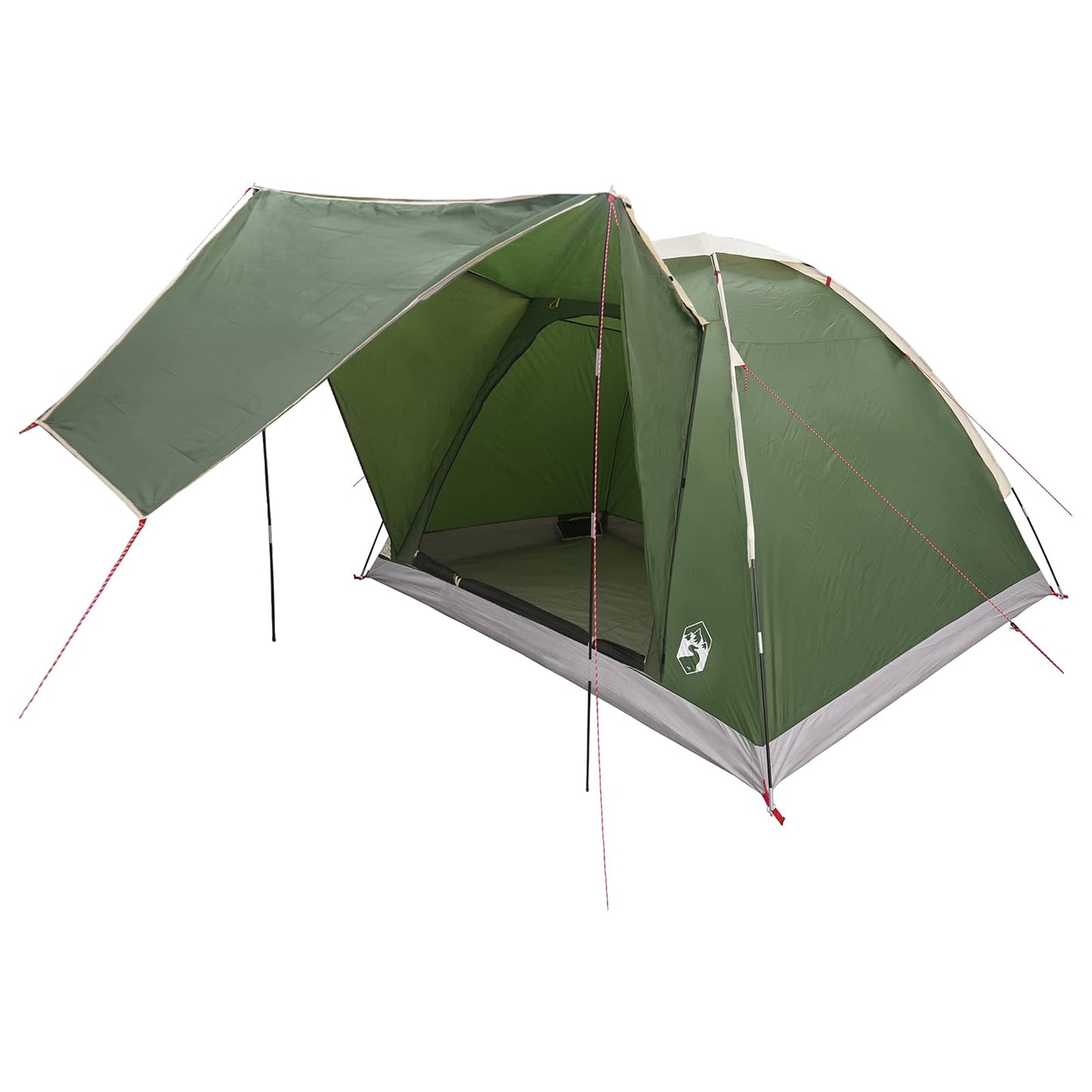 Camping Telt med tak Grønn 4 personer Polyester og stål