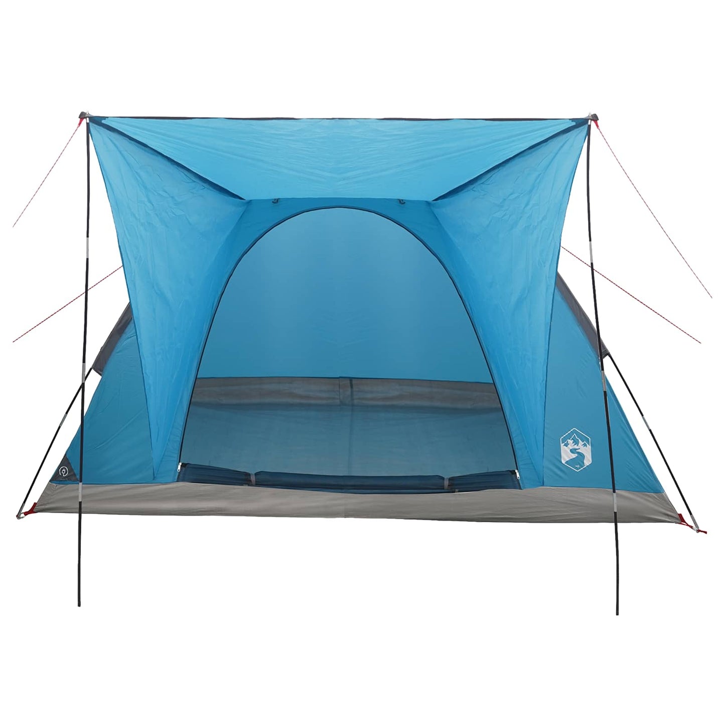 Camping Telt med tak Blå 4 personer Polyester og stål