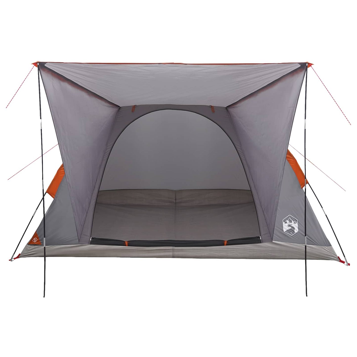 Camping Telt Grå og Oransje 4 personer Polyester og stål