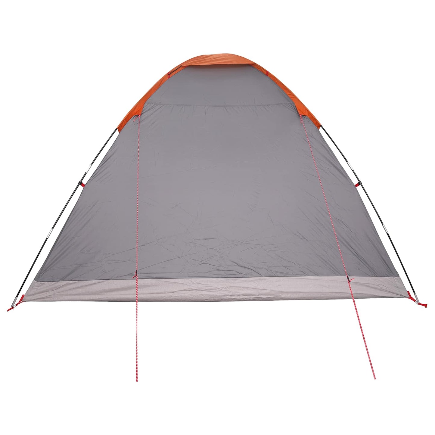 Camping Telt Grå og Oransje 6 personer Polyester og stål