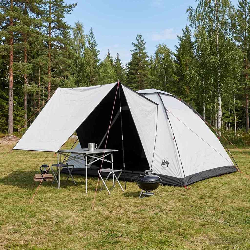 Camping Telt Hvit Blackout 335 x 275 x 180 cm Polyester og stål