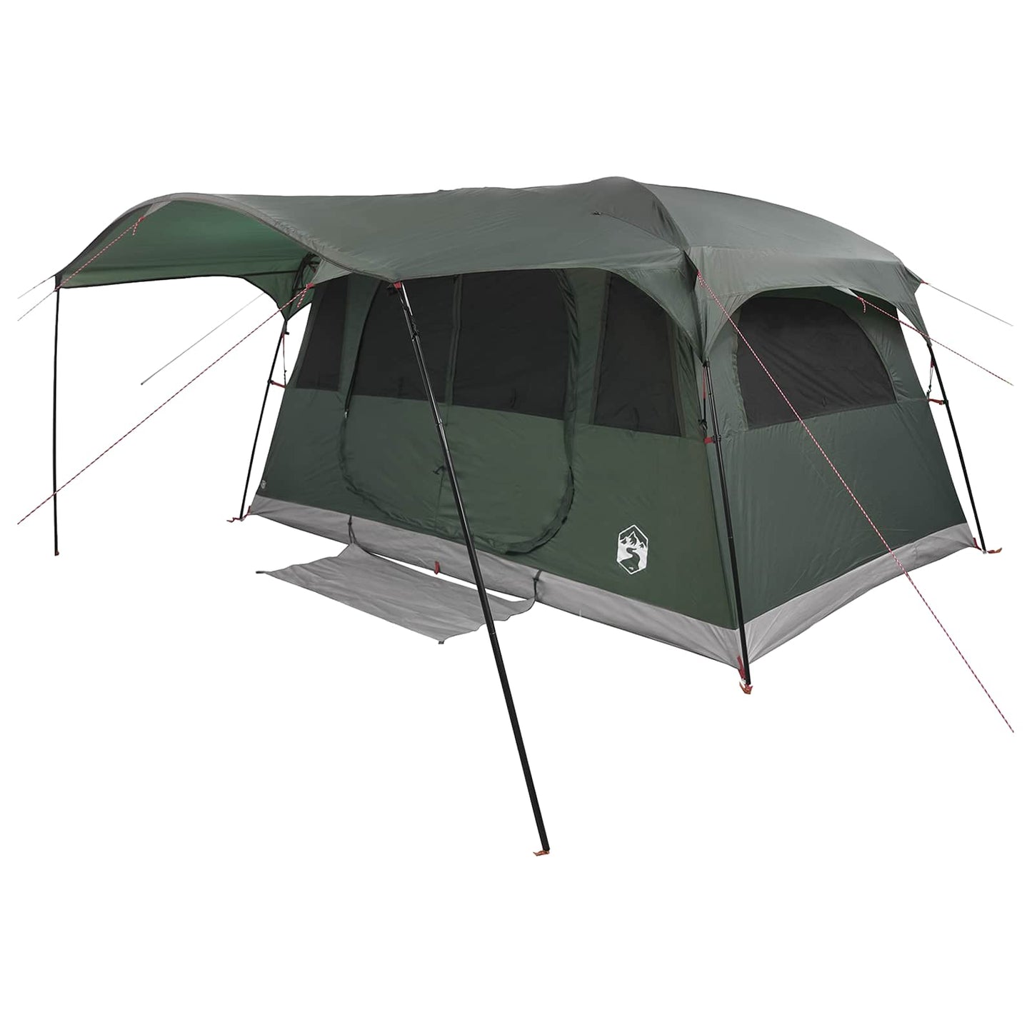 Tunneltelt Army grønn 366 x 244 x 198 cm Polyester og stål