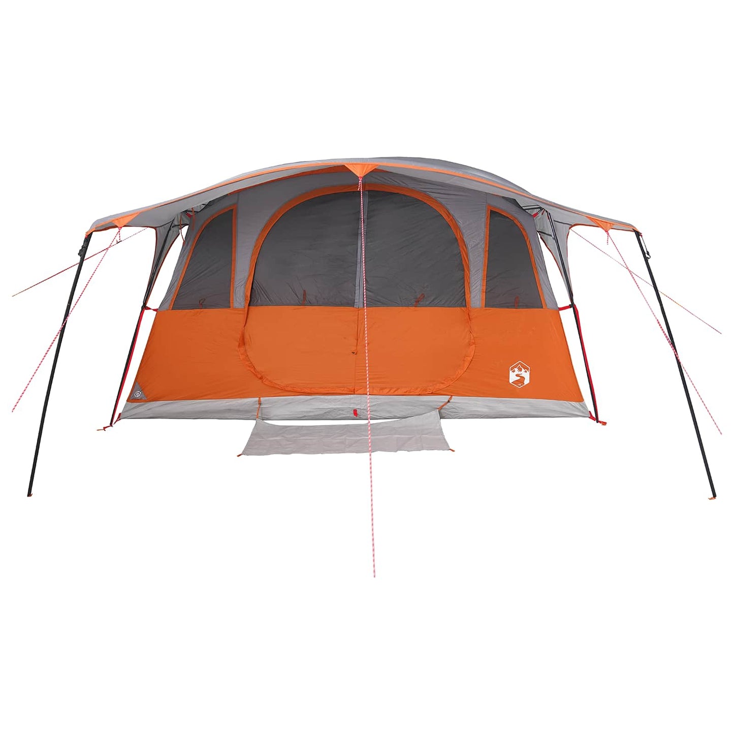 Tunneltelt Grå og Oransje 427 x 305 x 205 cm Polyester og stål