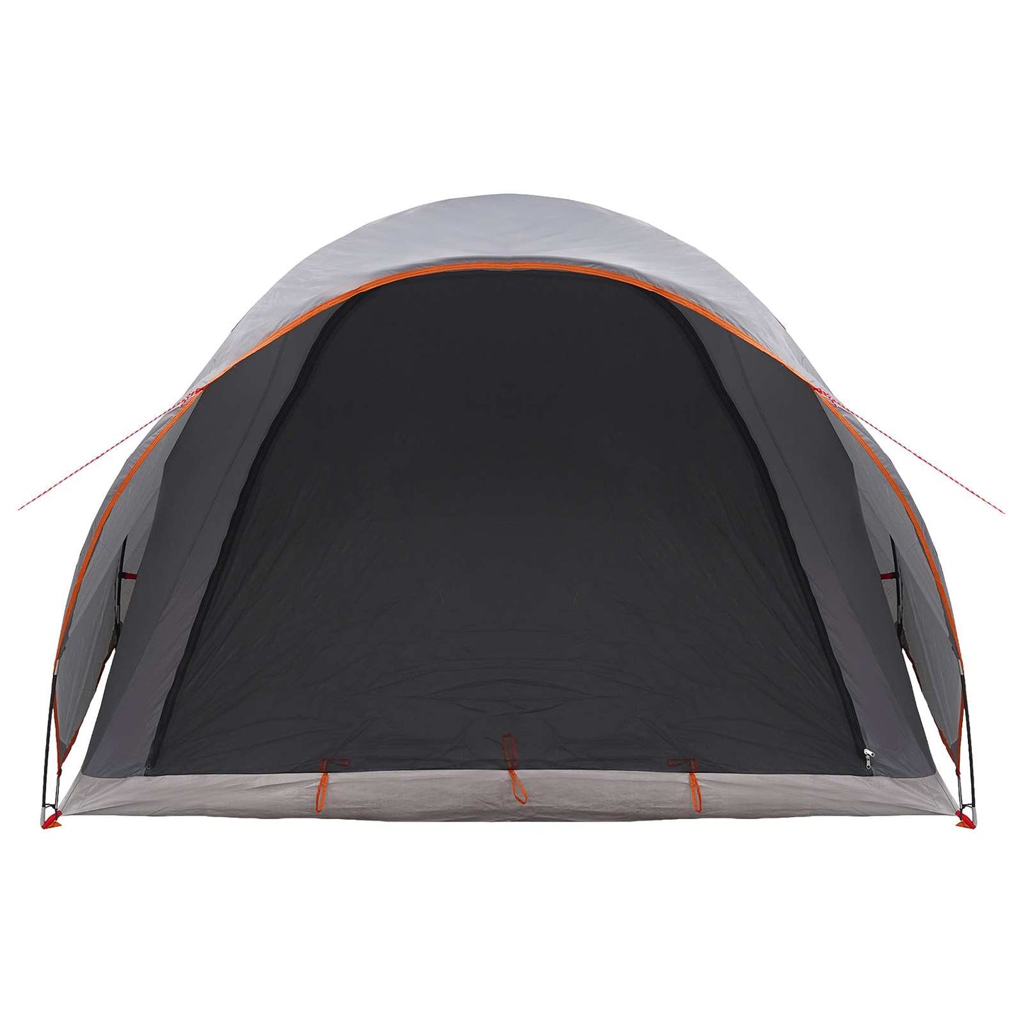 Tunneltelt Grå og Oransje 370 x 275 x 210 cm Polyester og stål