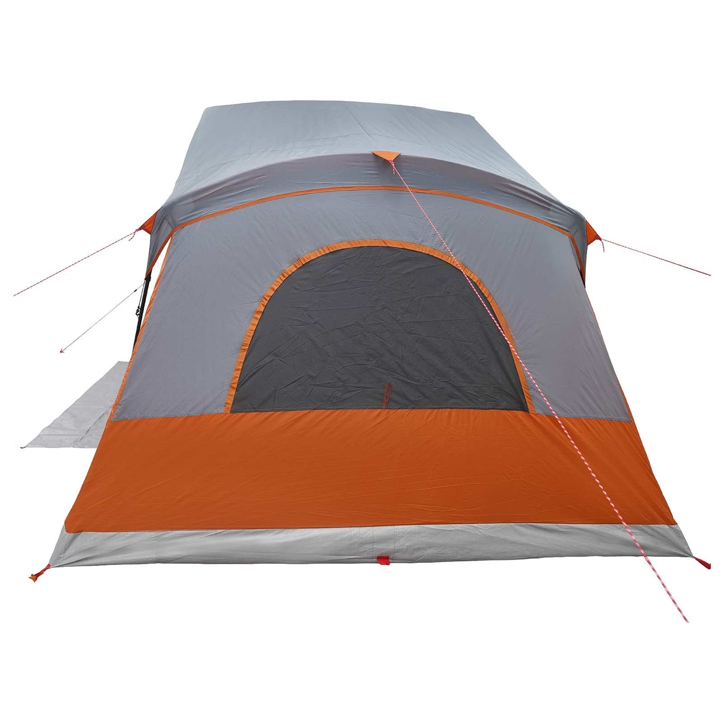 Hyttetelt Grå og Oransje 480 x 273 x 205 cm Polyester og stål