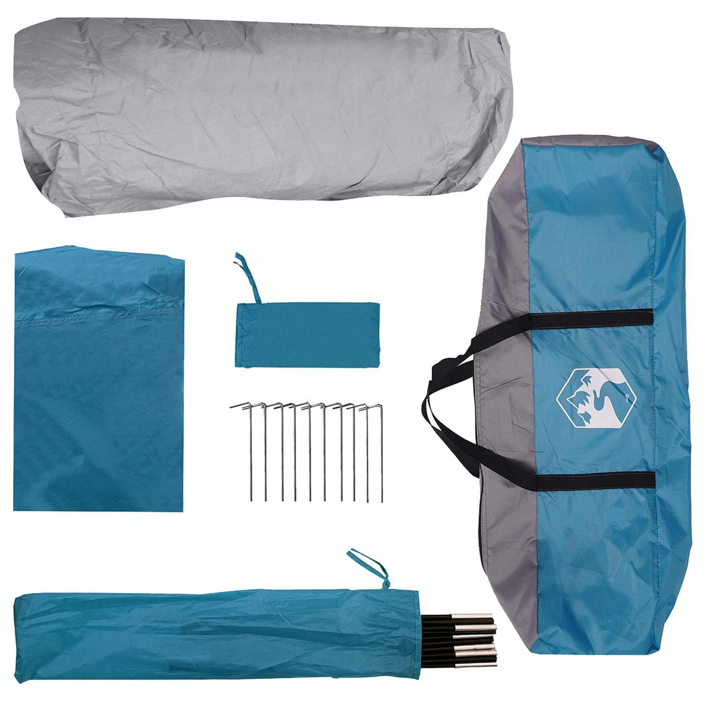 Sofort Telt med tak Blå 305 x 275 x 190 cm Polyester og stål