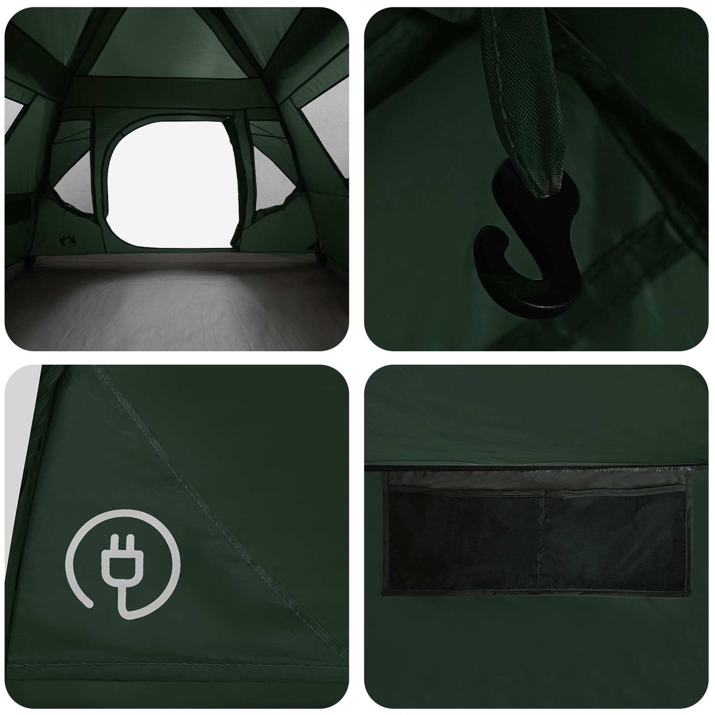 Sofort Telt Army grønn 305 x 275 x 190 cm Polyester og stål