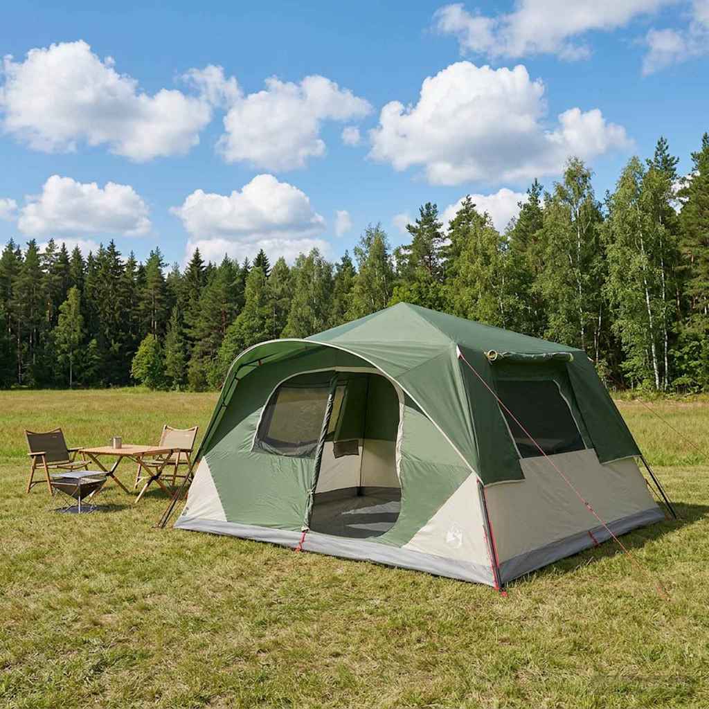 Sofort Telt 10 person Grønn Polyester og stål