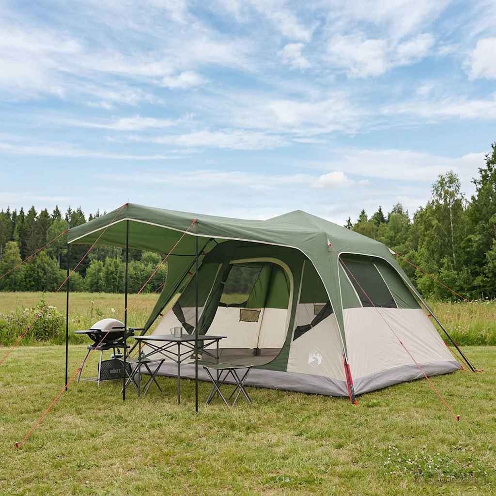 Familietelt med tak Grønn 305 x 275 x 190 cm Polyester og stål