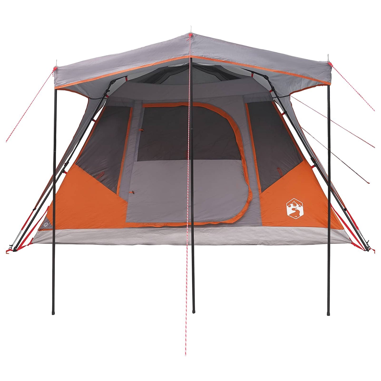 Familietelt Grå og Oransje 305 x 275 x 190 cm Polyester og stål