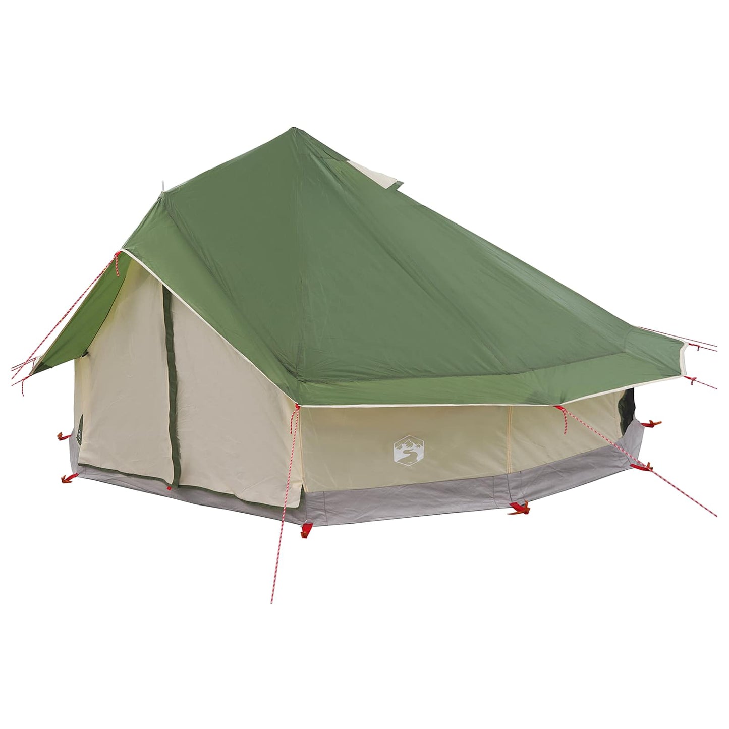Tipi telt med tak Grønn 700 x 700 x 395 cm Polyester og stål